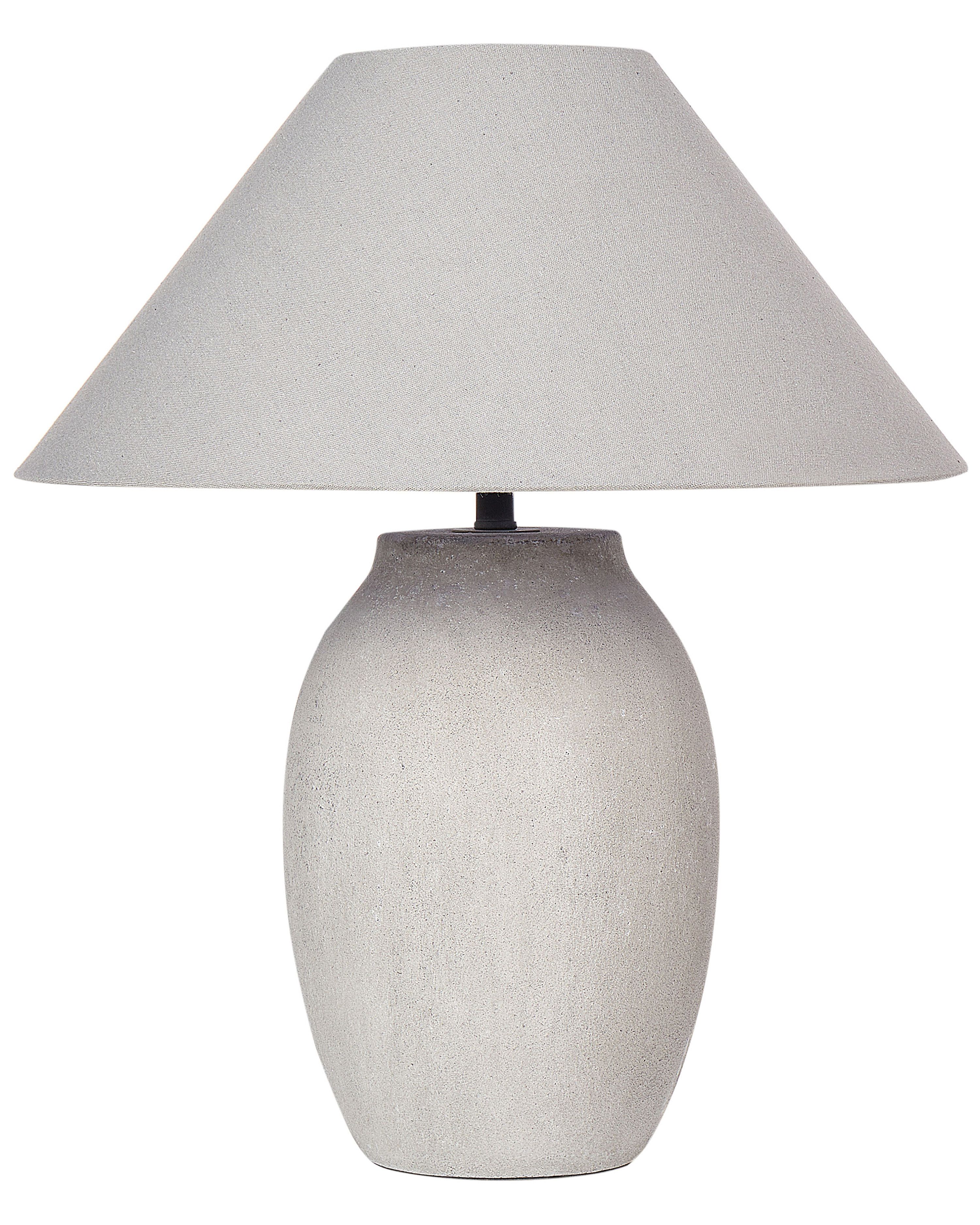 Table Lamp GRALIWDO Ceramic Light Grey