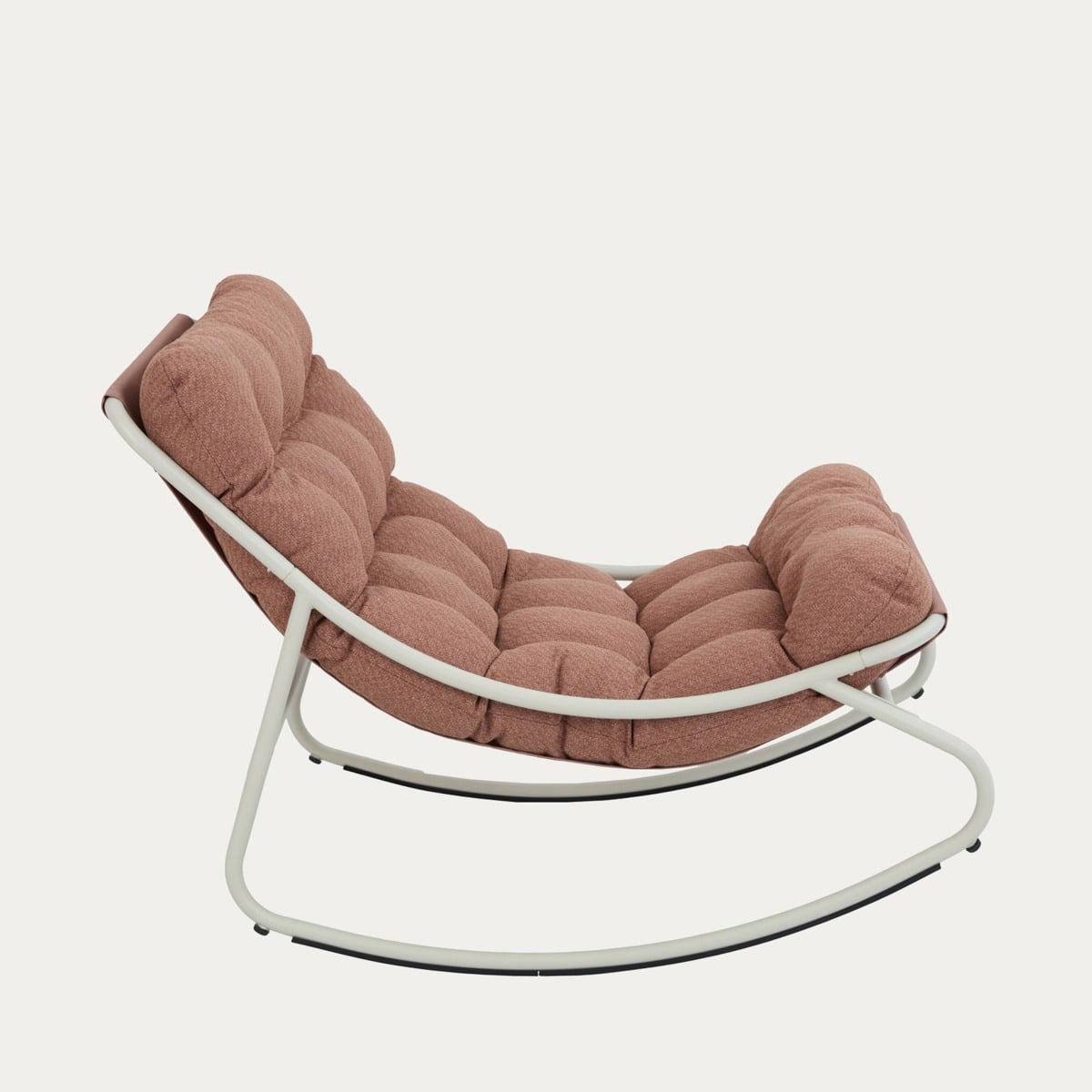 Fotel bujany TIVOLI beżowy z beżowymi poduszkami 65x102x75,5 cm