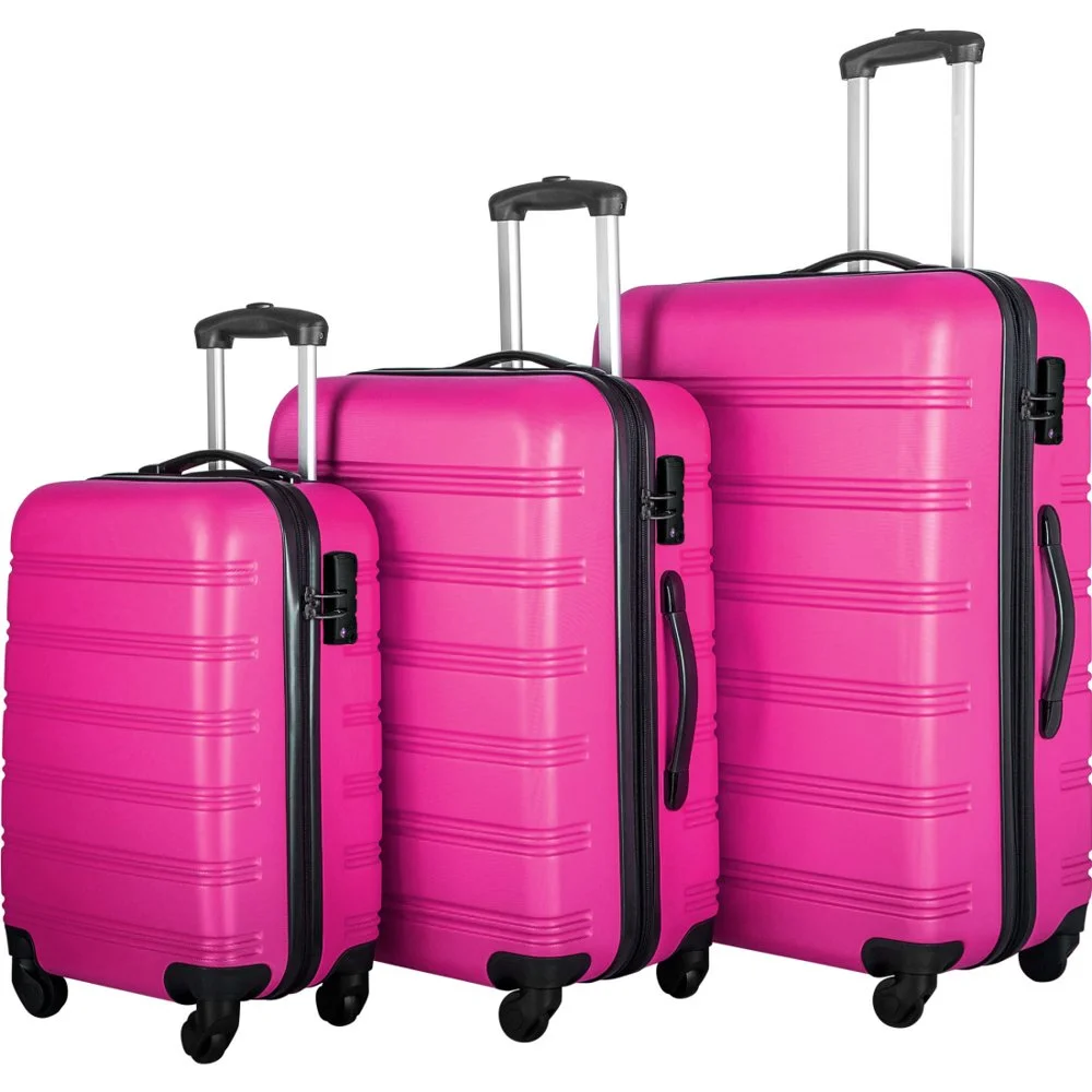 Tcbosik Luggage Sets, 3 Piece Set Hardside Suitcases with Spinner Wheels, 20/24/28 Travel Luggage Lightweight, Dark Blue - Image 25