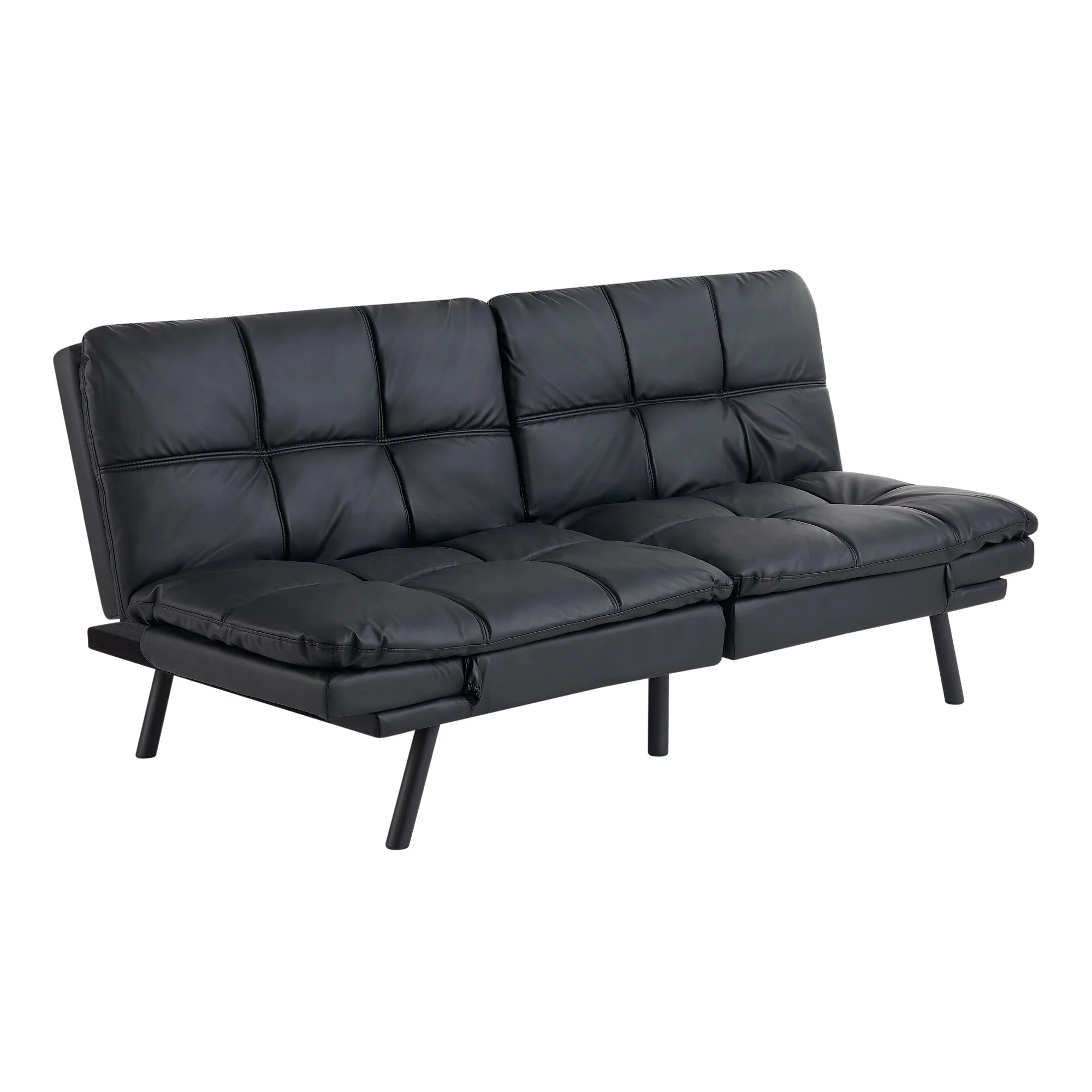 Mainstays Memory Foam Futon with 72",Black - Image 48