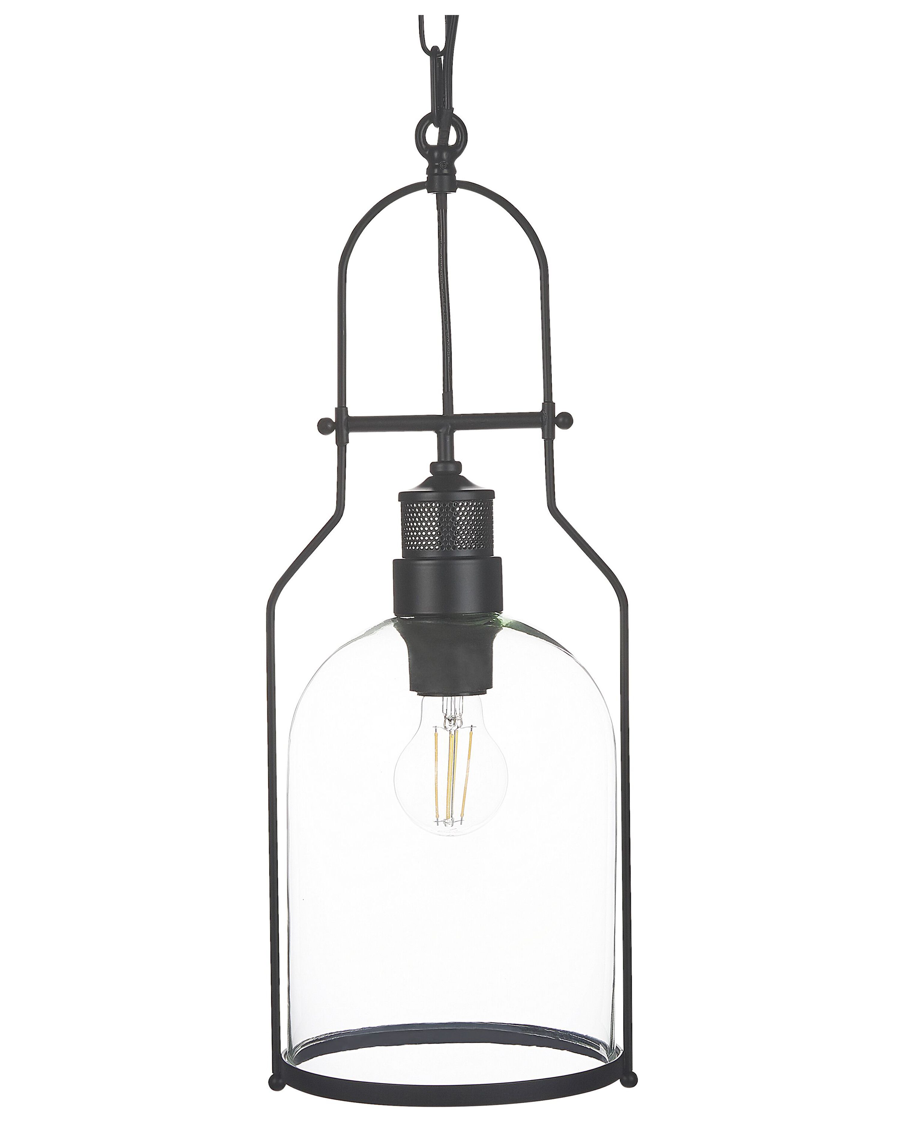Pendant Lamp BASHILO Metal Black
