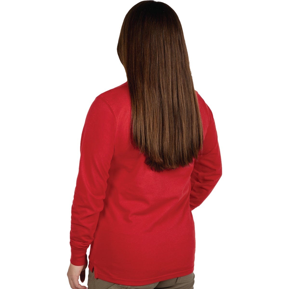 Milwaukee GRIDIRON Women's Medium Red Long Sleeve Logo T-Shirt