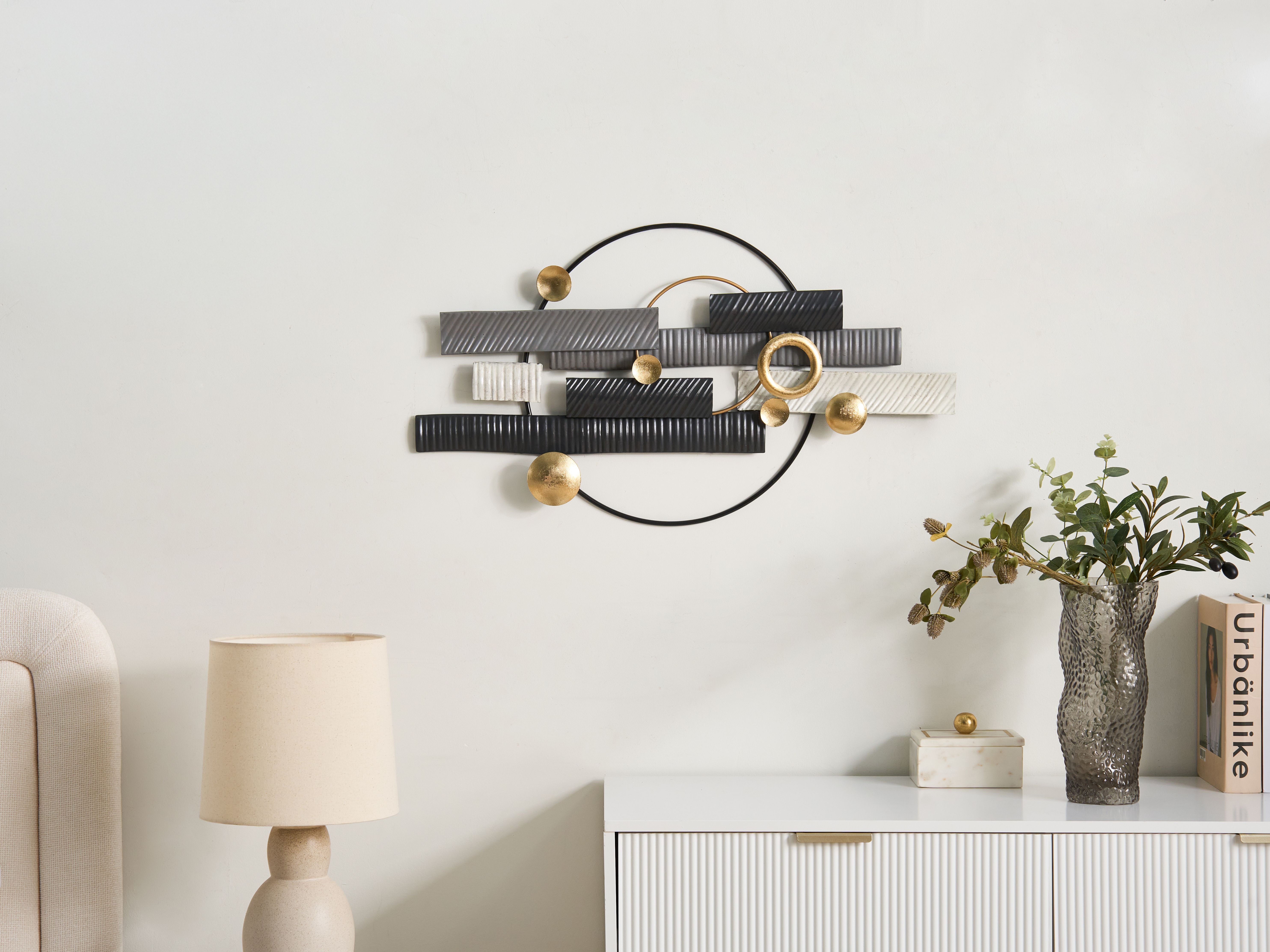 Wall Decor GLENADE Metal 43 cm Multicolour