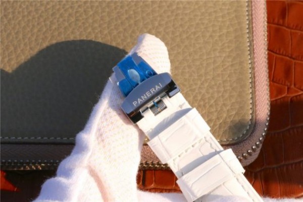 Replica Panerai PAM049 XF White Dial White Leather Strap A7750 - Top club