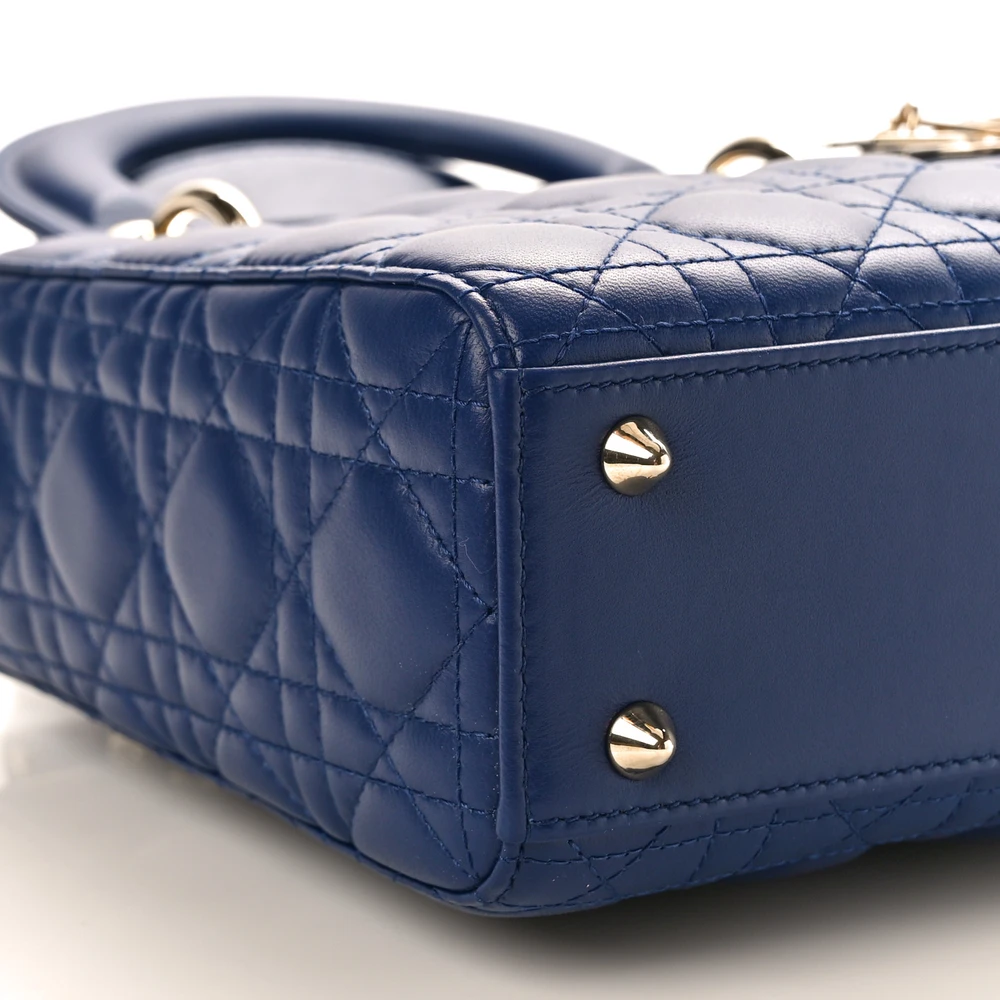 Mirror Quality Dior Lady Dior Replica Handbag with Light Gold Hardware1:1High-quality replica