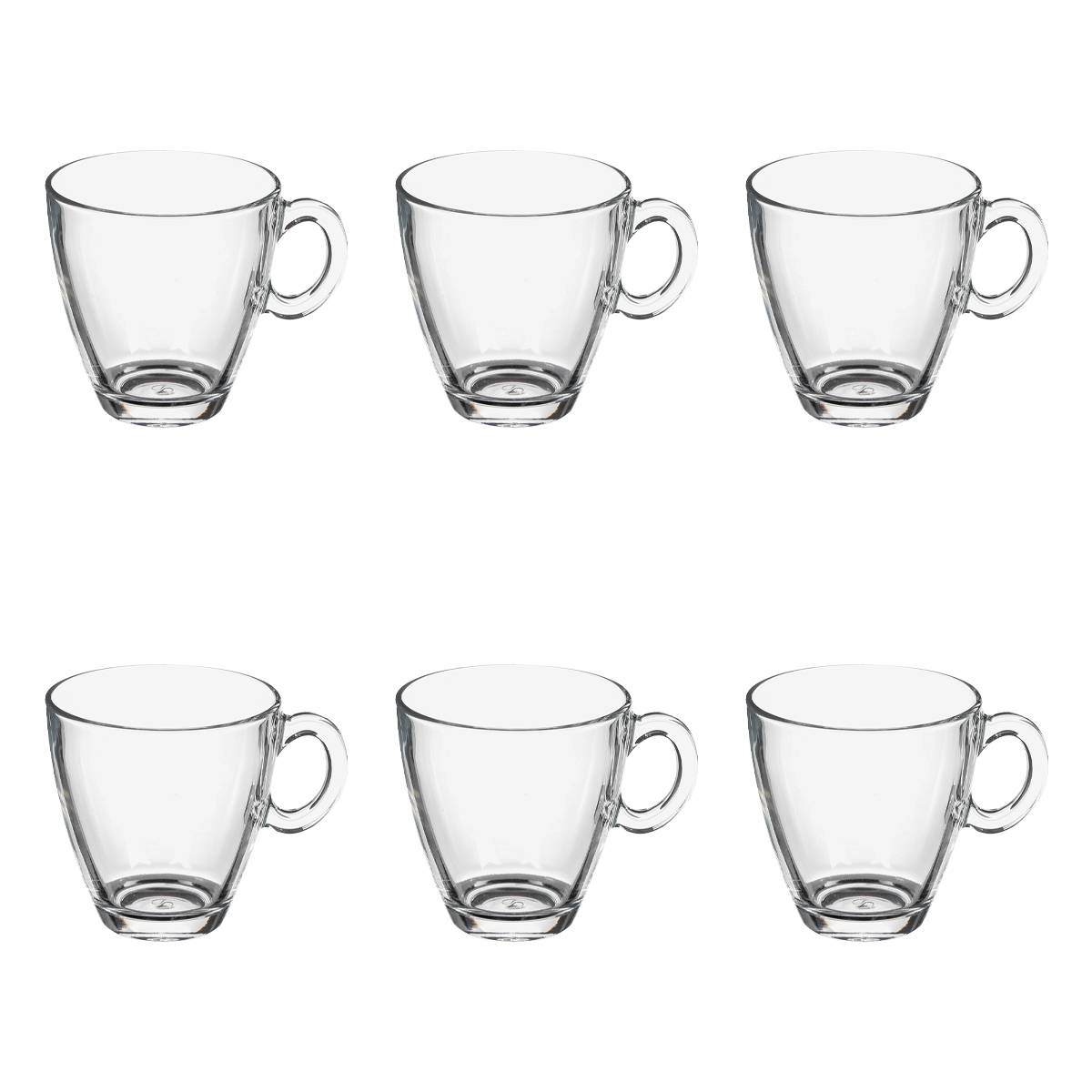 Set of 6 mugs "Sia" Transparent
