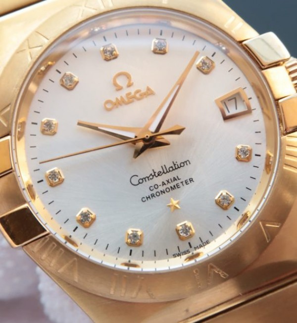 Replica Omega V6 Constellation YG White Dial Diamonds Markers YG Bracelet A2500 - Top club