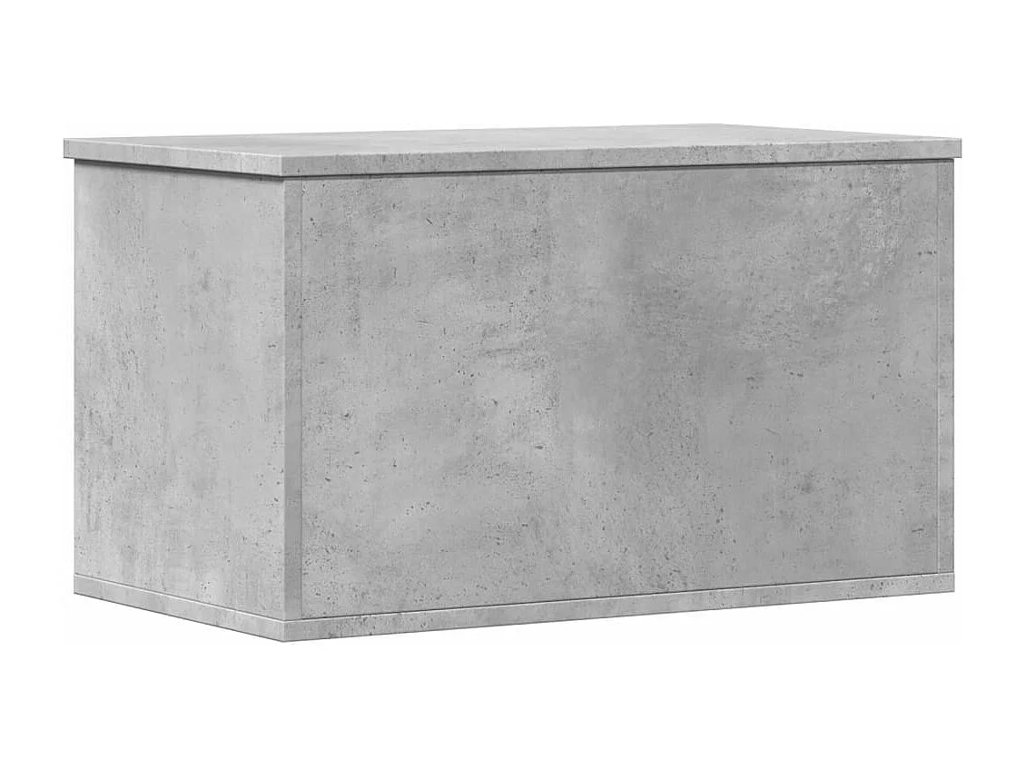 Boîte de rangement gris béton 60x35x35 cm bois d'ingénierie