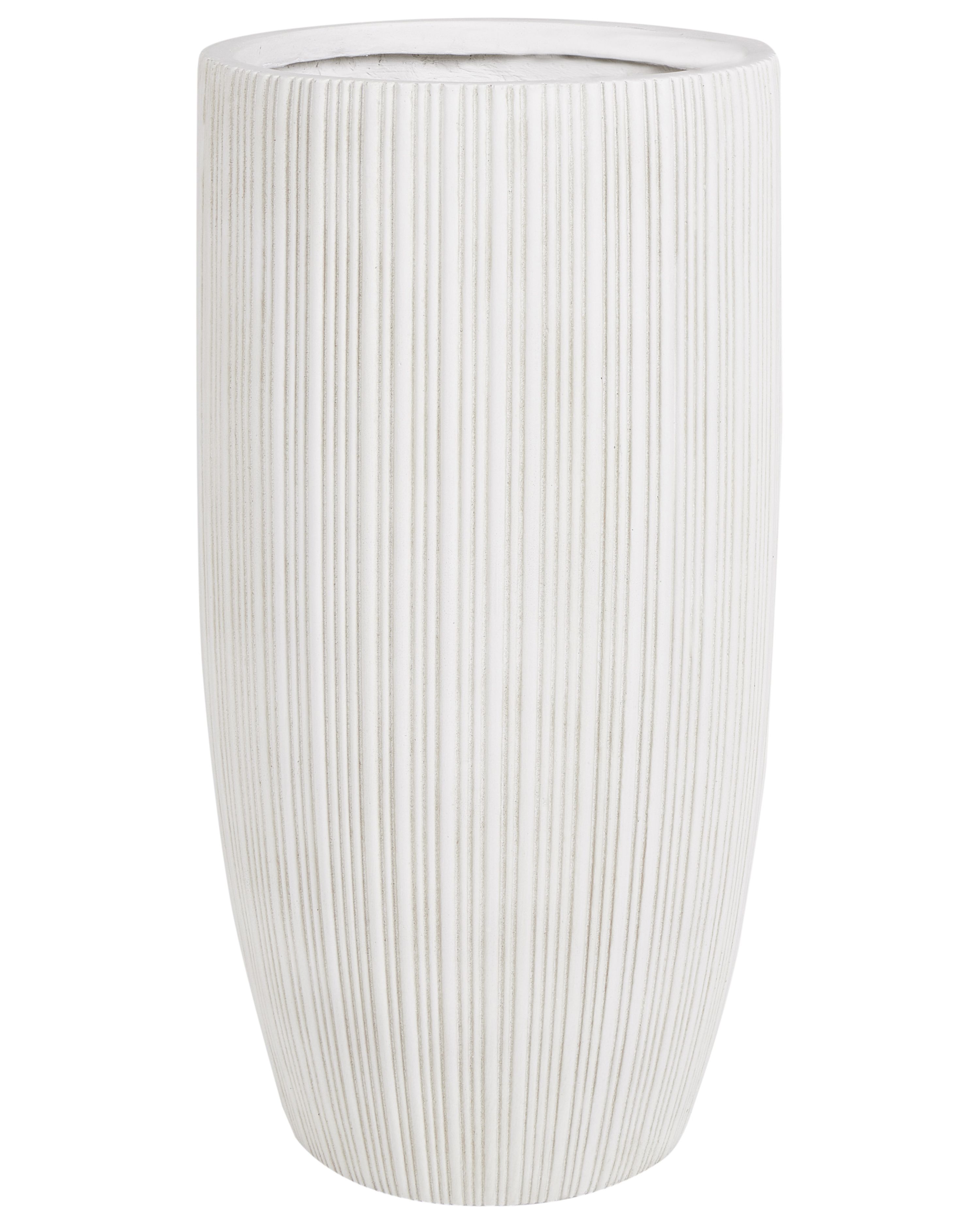 Plant Pot ZELKOVA 35 cm Light Beige