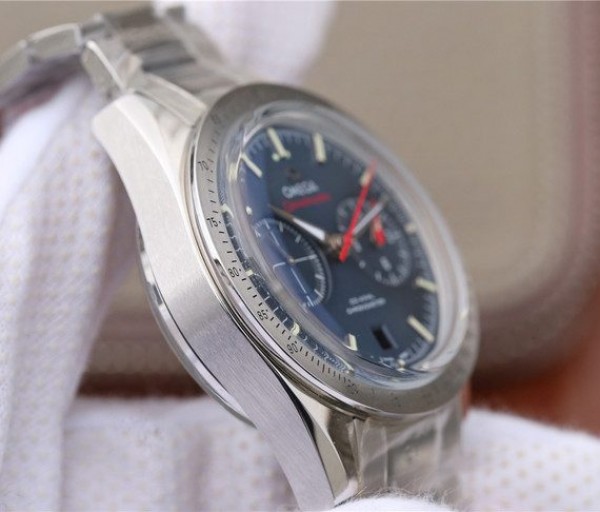 Replica Omega OMF Speedmaster 57 Co-Axial Blue Dial SS Bracelet A9300 - Top club