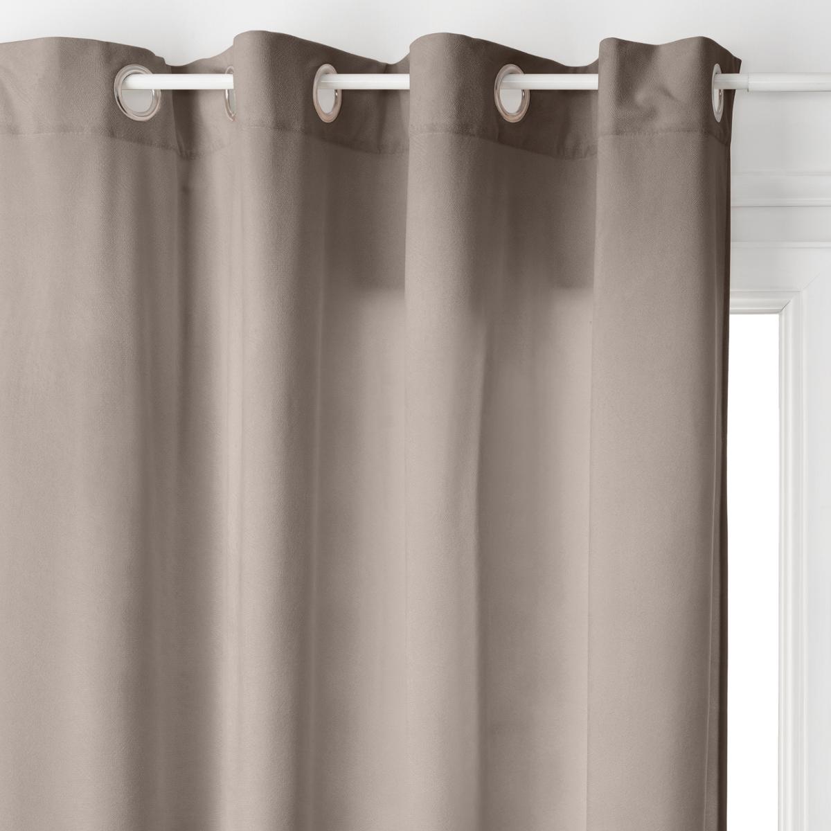 Curtain "Lilou" Taupe grey, 140x260 cm