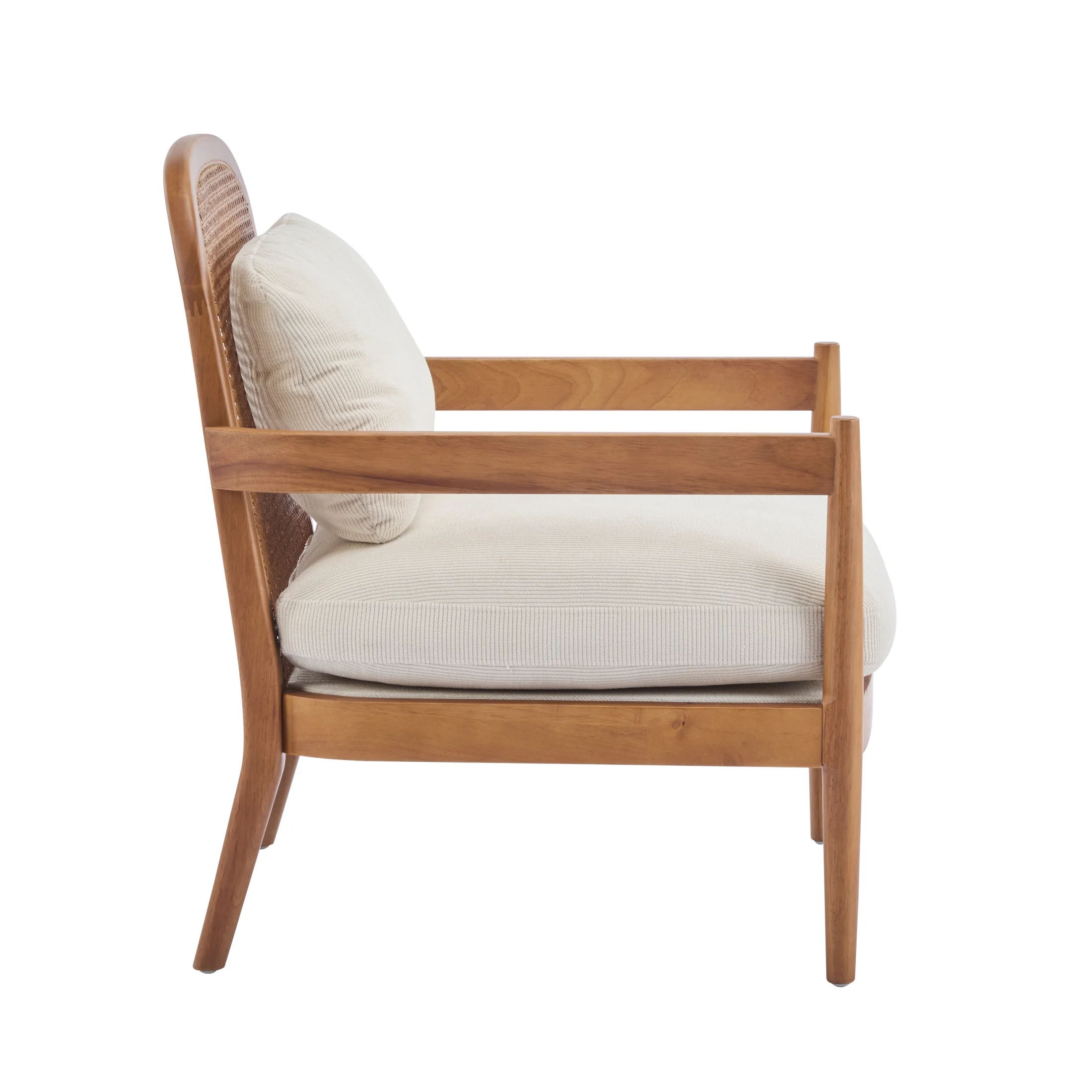 Christopher Knight Home Mid-Century Modern Accent Chairs, Wood Frame with Rattan Backrest, Grayish Green, Set of 2 - Image 30