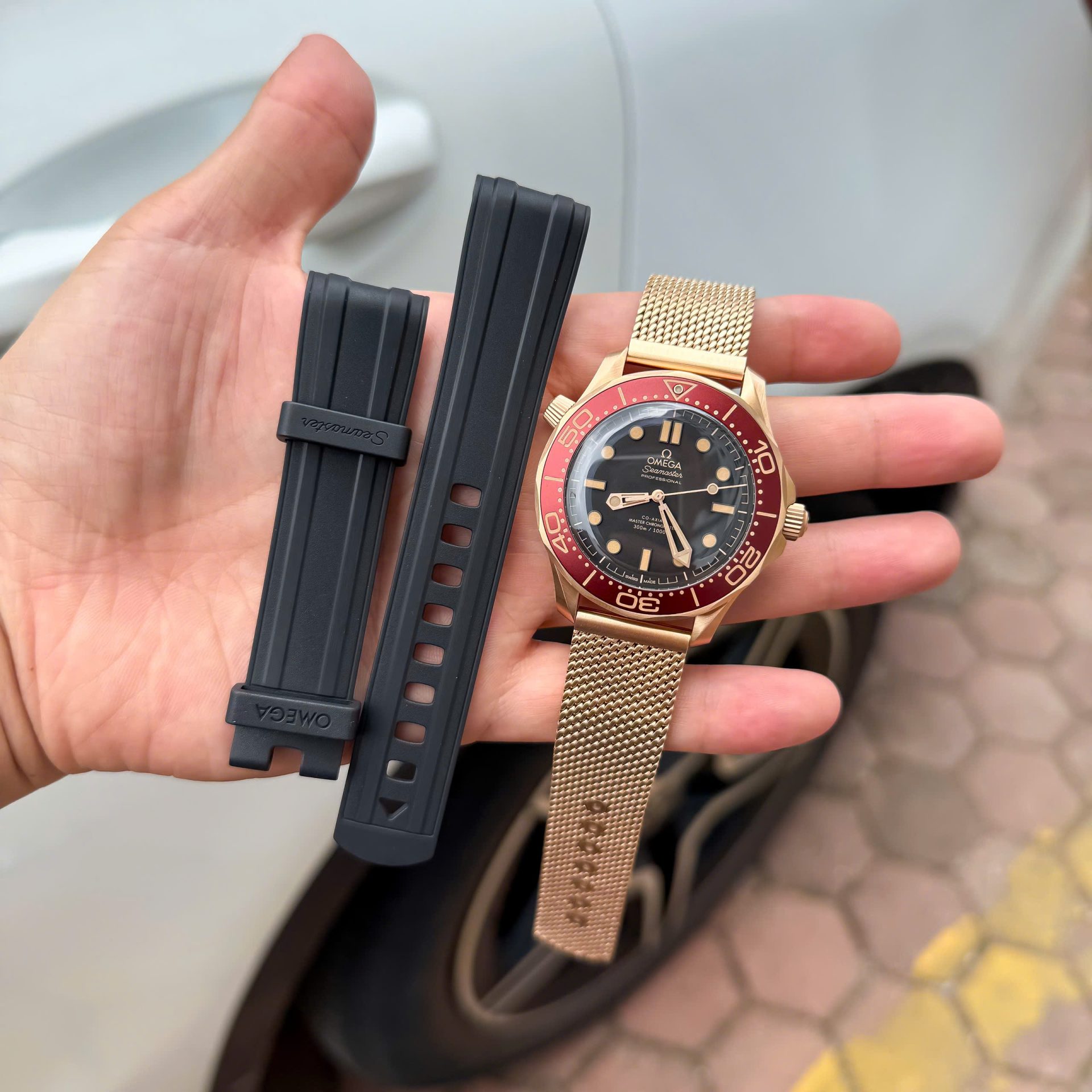 Omega Replica 11 Watch Seamaster Diver 300M Bronze Gold VS Factory 42mm - Top club