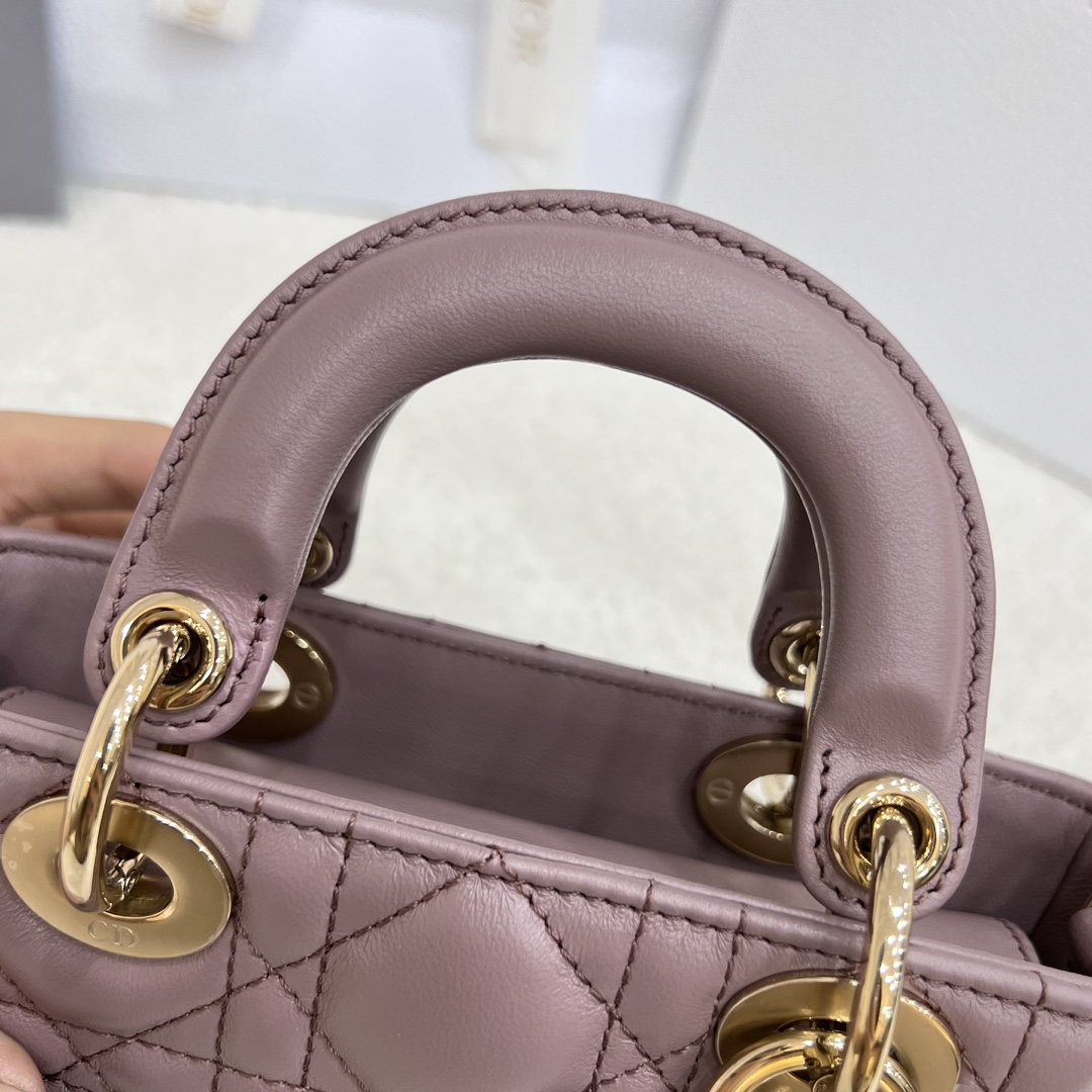Dior Small Lady D-Joy Bag Purple For Women 6,3in/16cm1:1High-quality replica