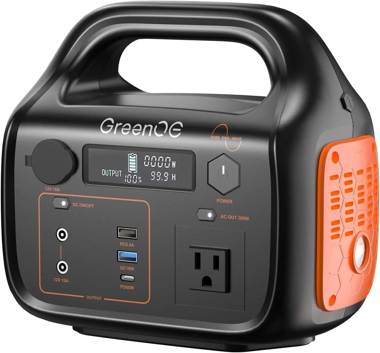 GreenOE Portable Power Station 1000W 1024Wh Solar Powered Generator with 100W Solar Panel, Camping Power Bank for Outdoors Travel Hunting Home Lithium Battery Backup - Image 12