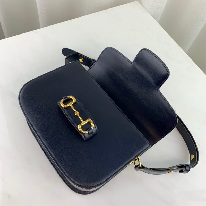 Replica Gucci 1955 Horsebit Shoulder Bag 602204 Blue1:1High-quality replica