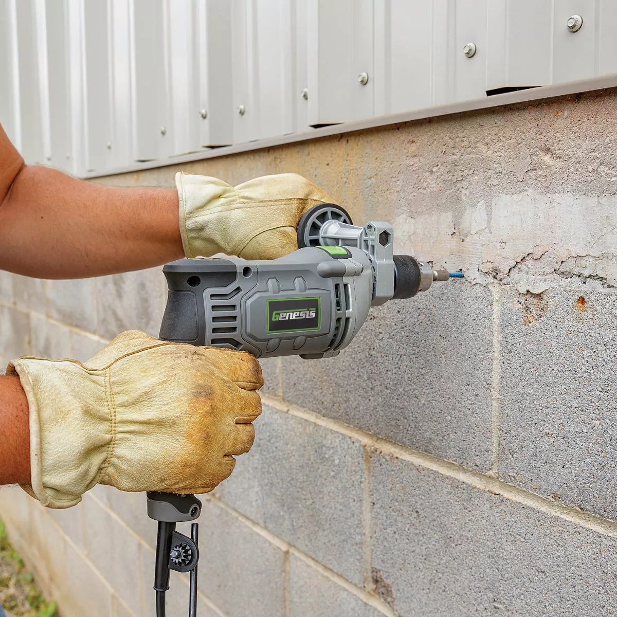 Genesis 1/2 In. 7.5A VSR Electric Hammer Drill