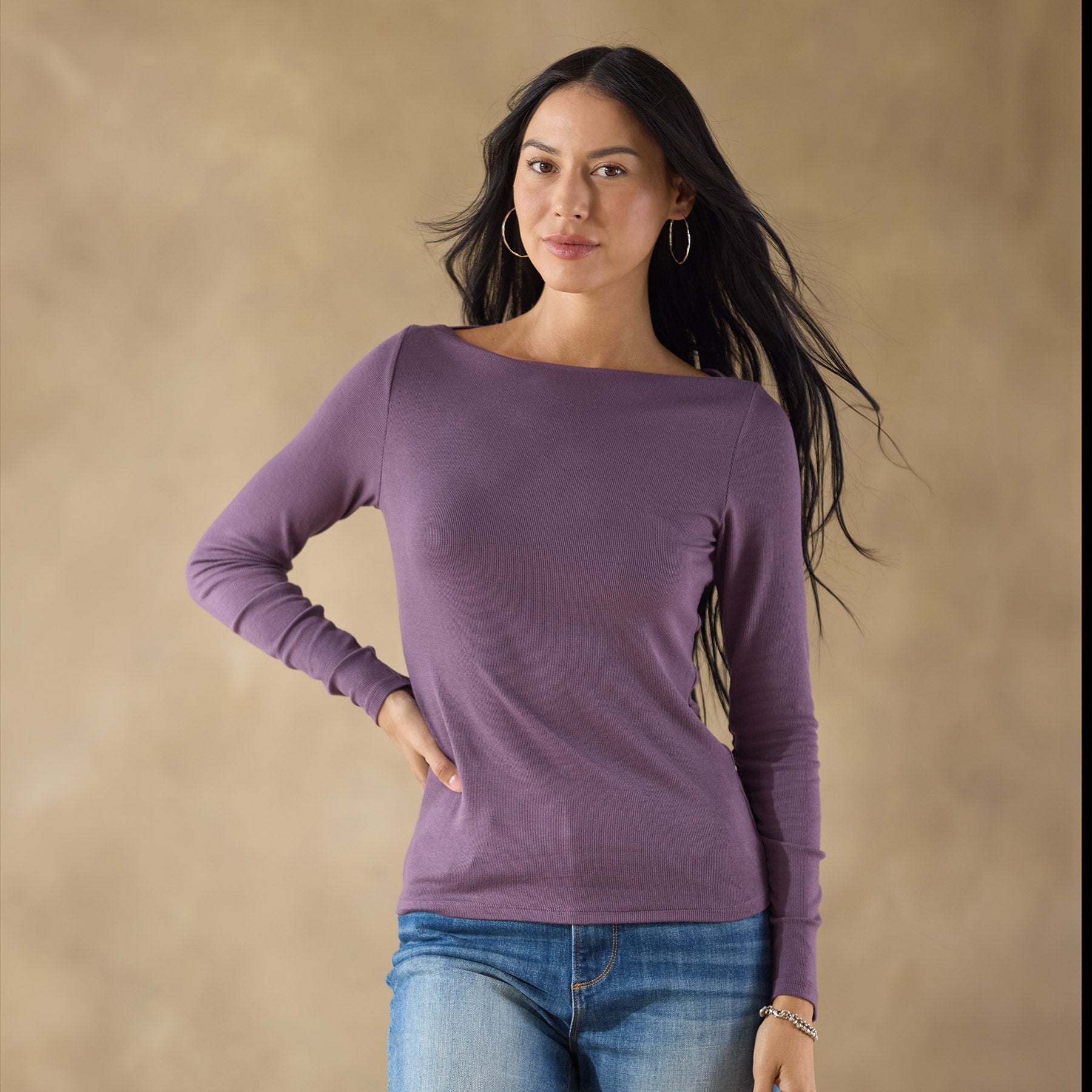 Light As Air Boatneck Tee, Petite - Sundance Clothing