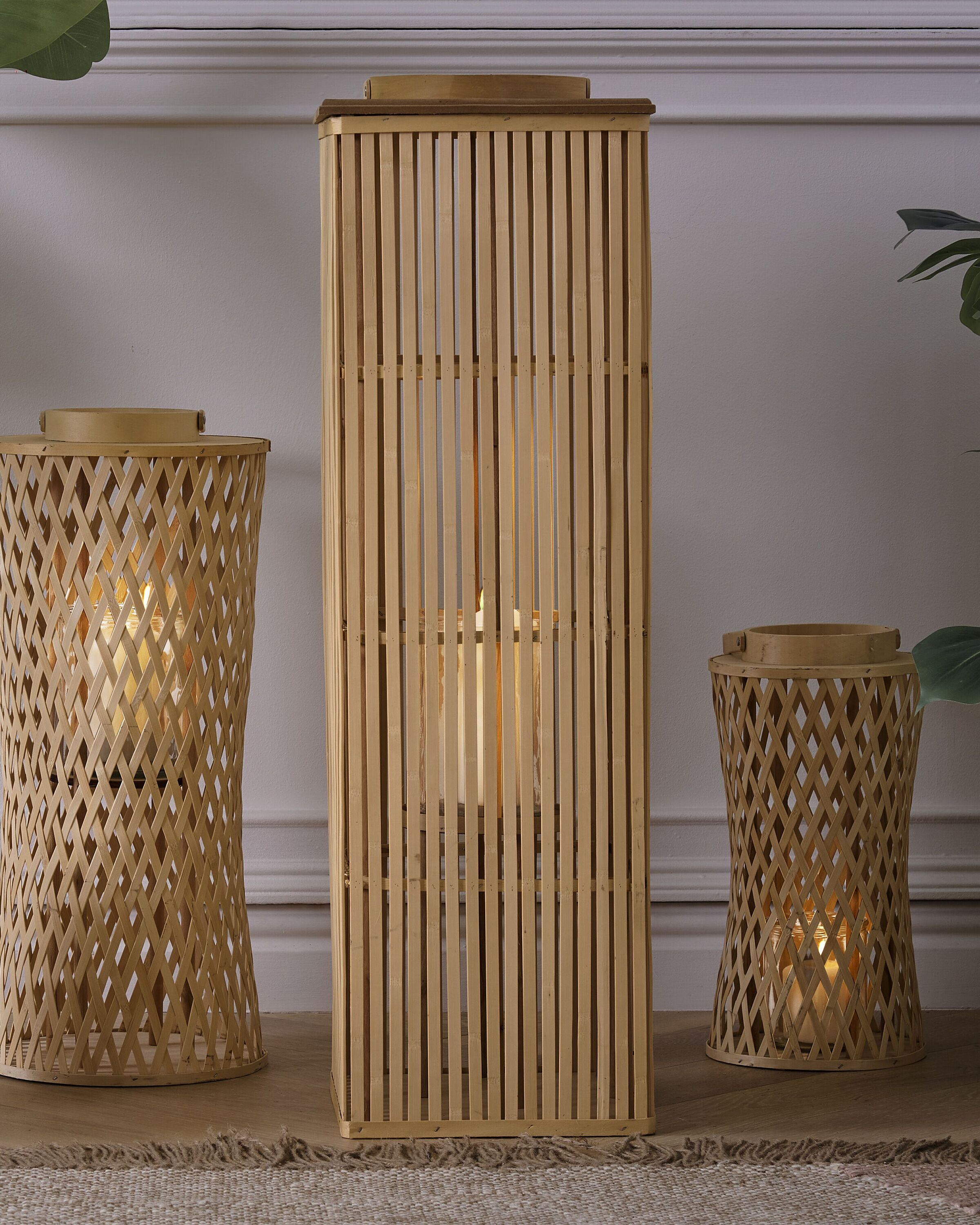 Lantern BALABAC Bamboo 88 cm Light Brown