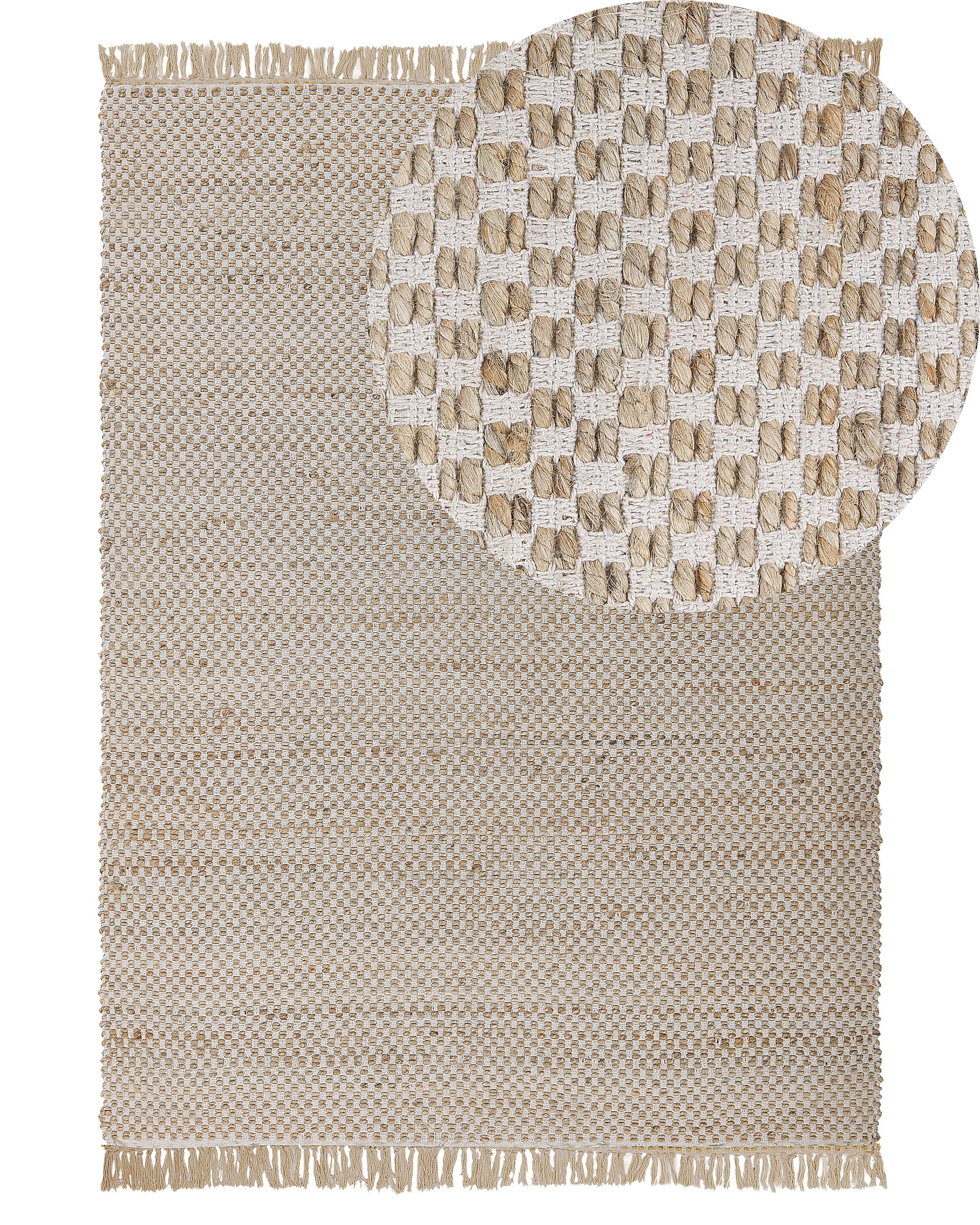 Rug ZERDALI Beige 140 x 200 cm Jute