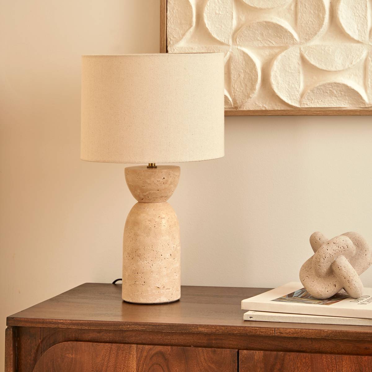Table Lamp "Erin" Beige, H.47,5 cm