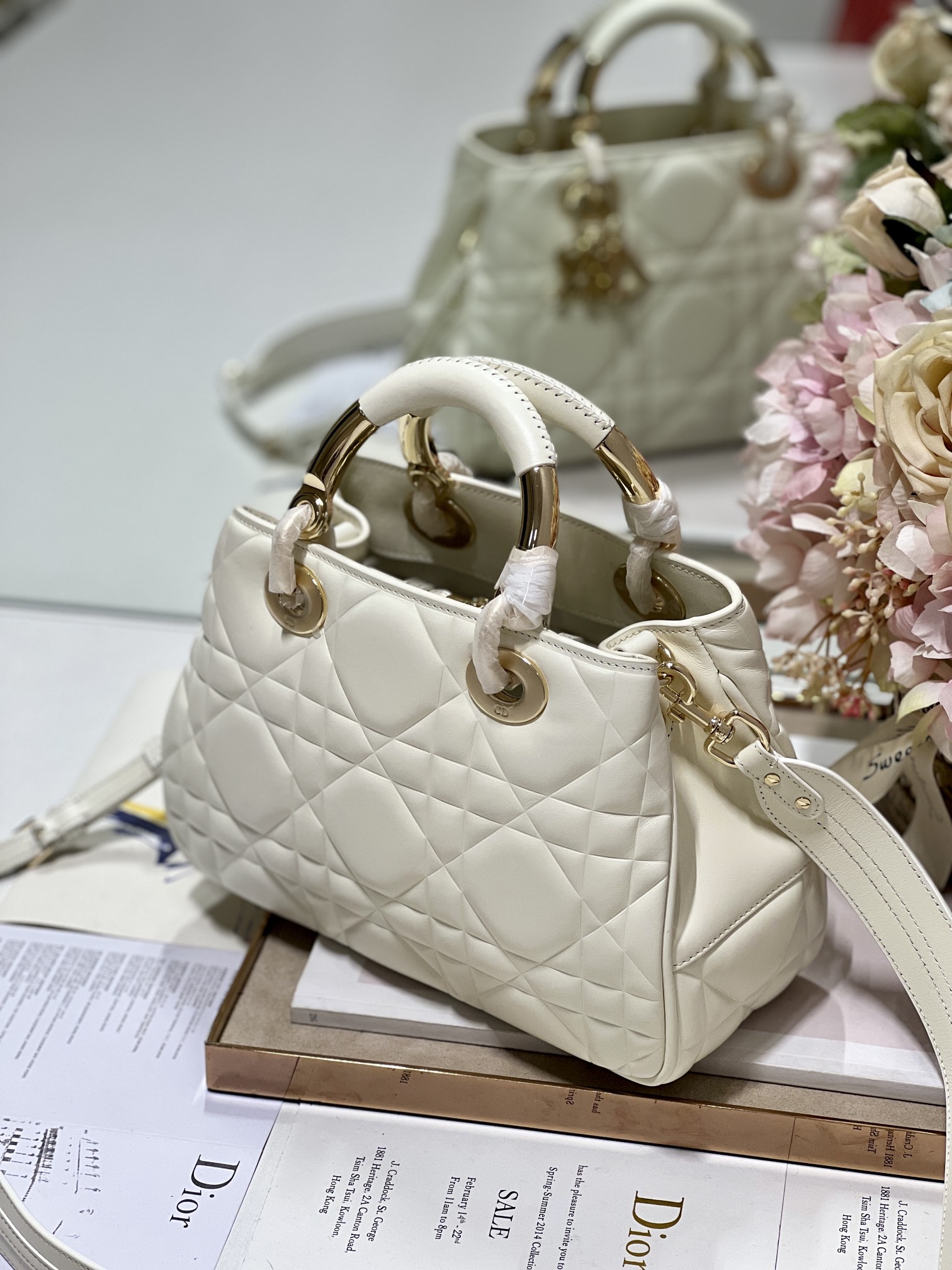 The Medium Lady 95.22 Bag Black/White/Grey For Women 9.5in/ 24cm1:1High-quality replica
