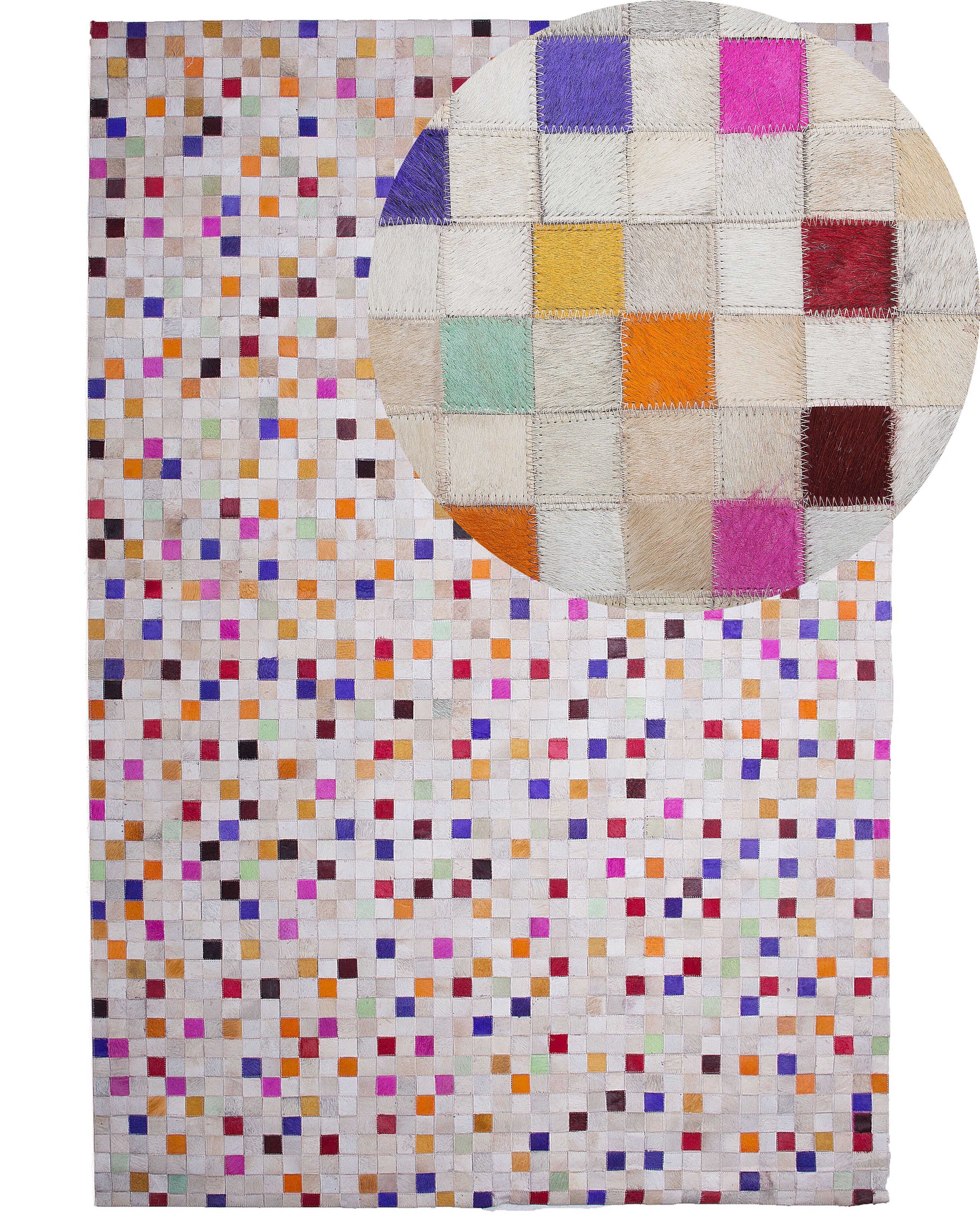 Rug ADVAN Multicolour 140 x 200 cm Leather