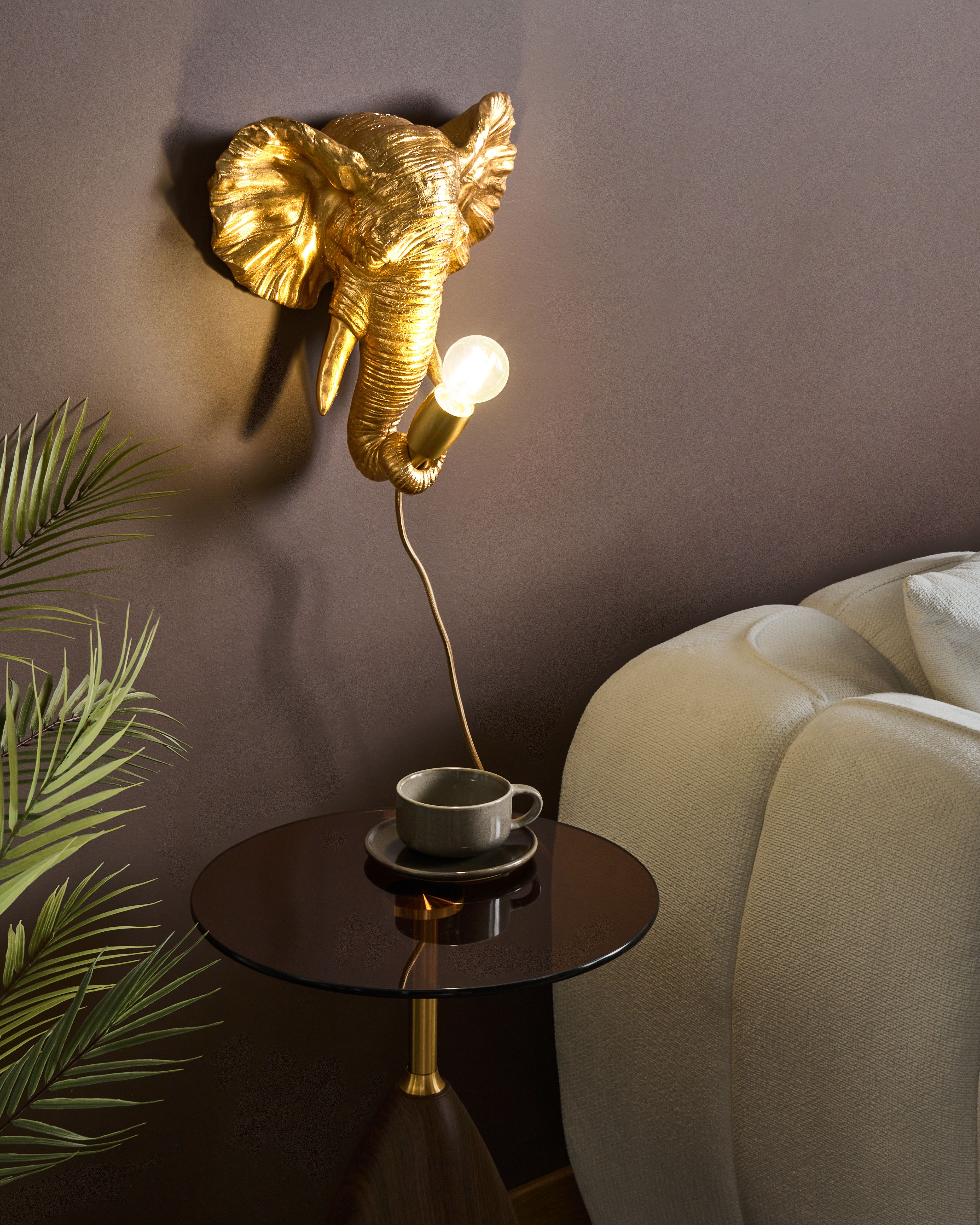 Wall Lamp Elephant ELEPHANTI Gold