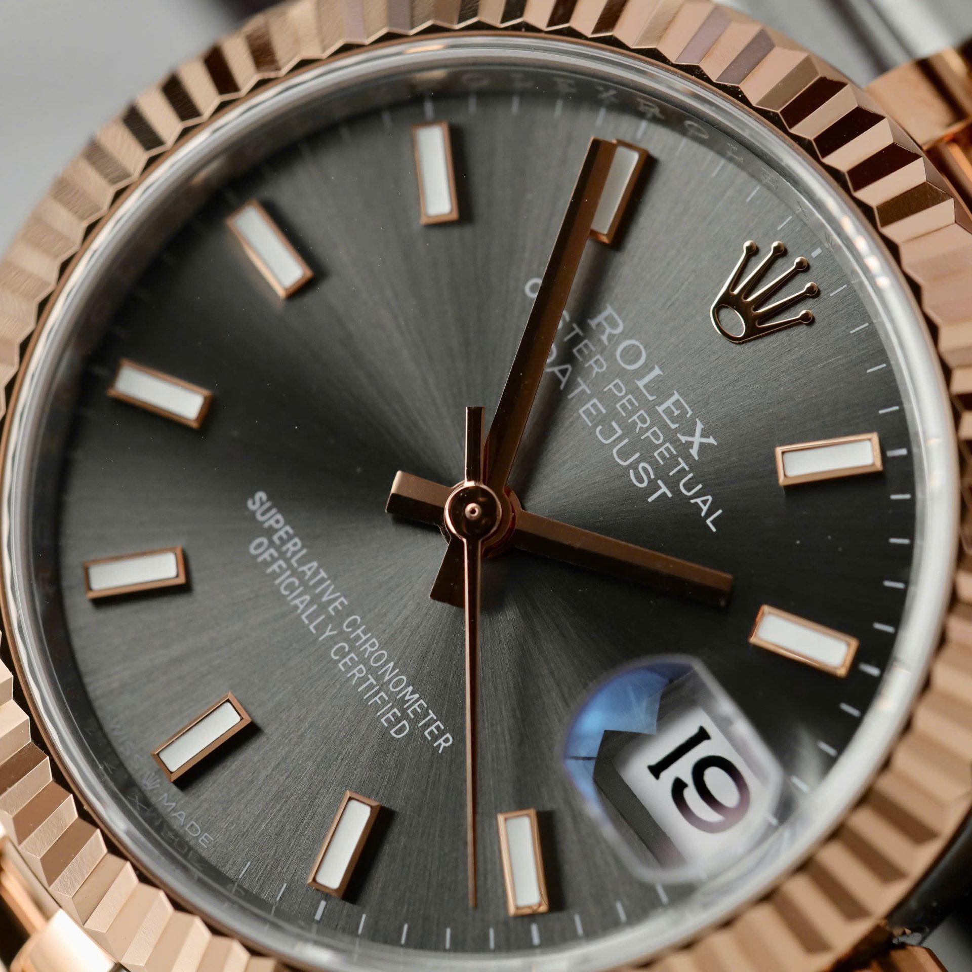 Rolex DateJust Imitation Luxury Watches Gray Dial Jubilee Strap THB Factory 31mm - Top club
