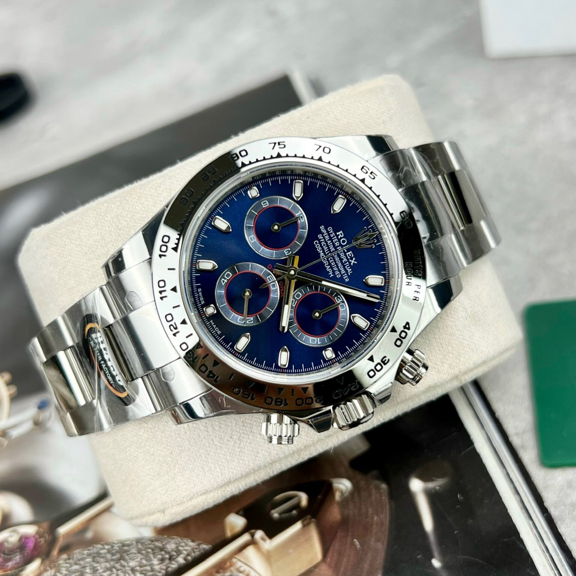 Rolex Replica 1:1 Watch Cosmograph Daytona 116509 Blue Dial 40mm - Elite Watch Atelier