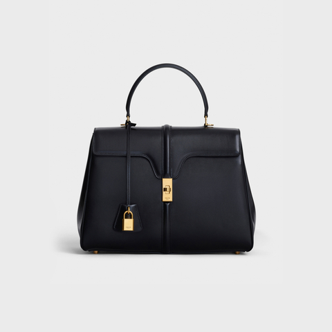 Replicate CLASSIQUE 16 BAG IN SATINATED CALFSKIN BLACK(1:1 replica)1:1High-quality replica