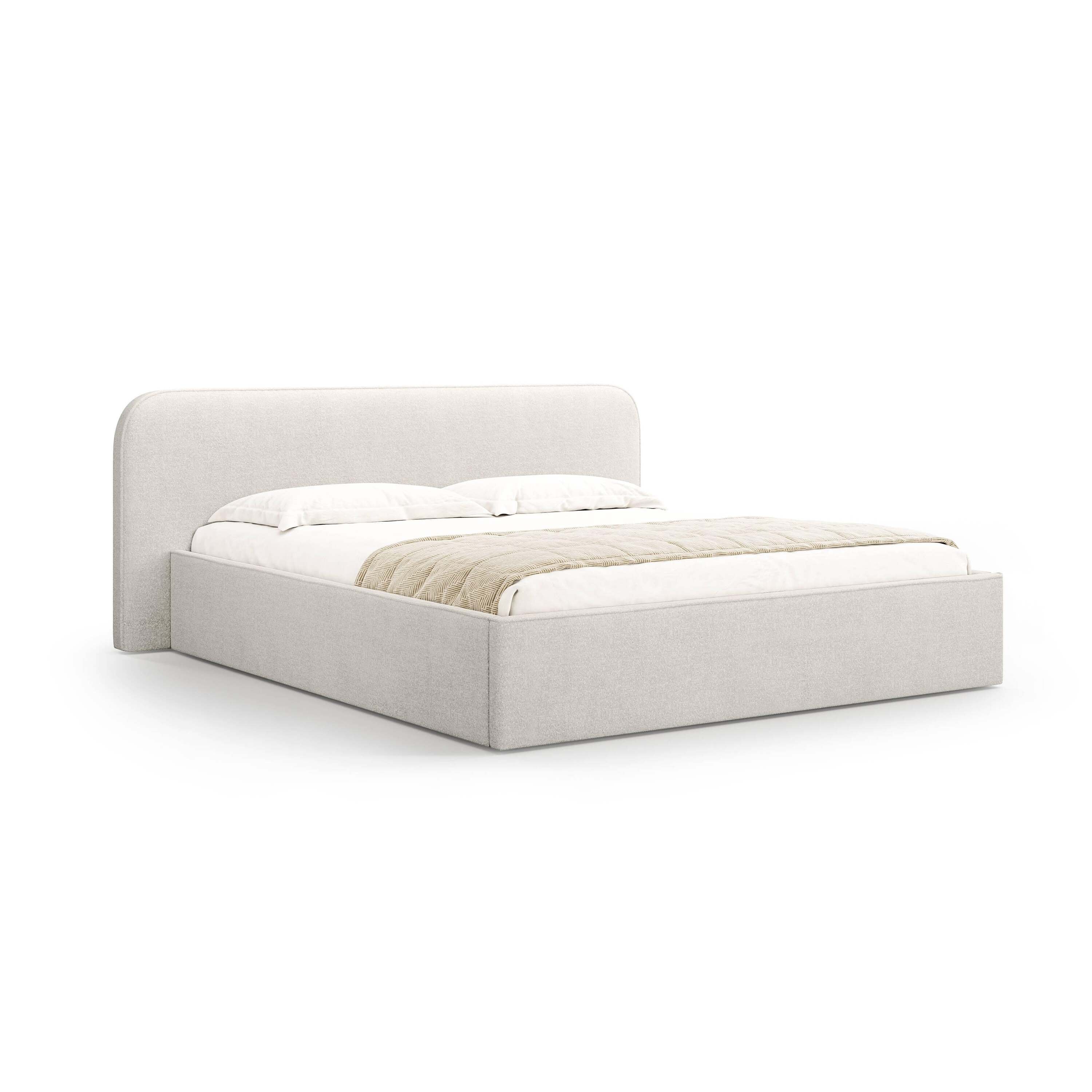 Micadoni Bedframe met opbergvak Elizabeth 140x200 bouclé