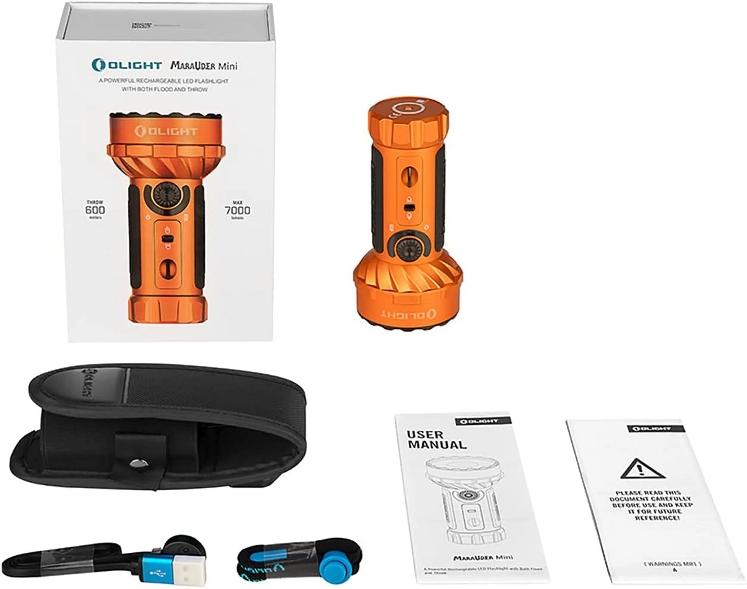 OLIGHT Marauder Mini 7,000 Lumens Bright Flashlight with 600 Meters Beam Distance, Powerful RGB Lights, Magnetic Rechargeable for Outdoors Work, Hunting, and Searching(Black) - Image 27