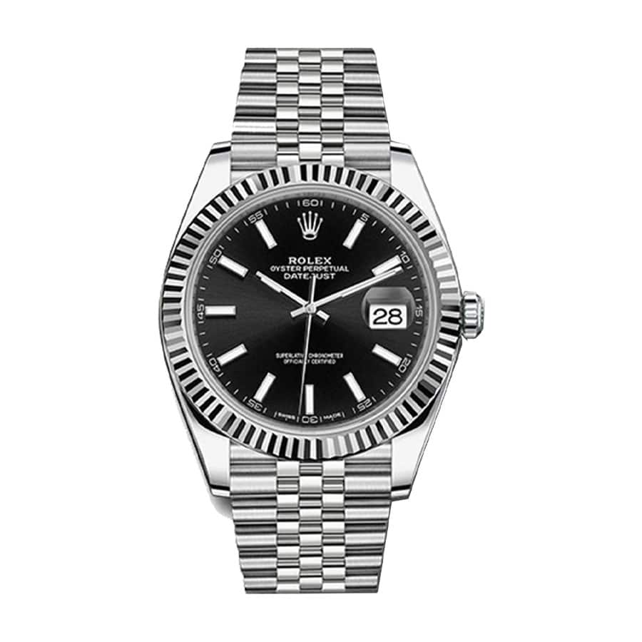 Rolex Datejust 126234 Stainless Steel Black Dial Replica - Elite Watch Atelier