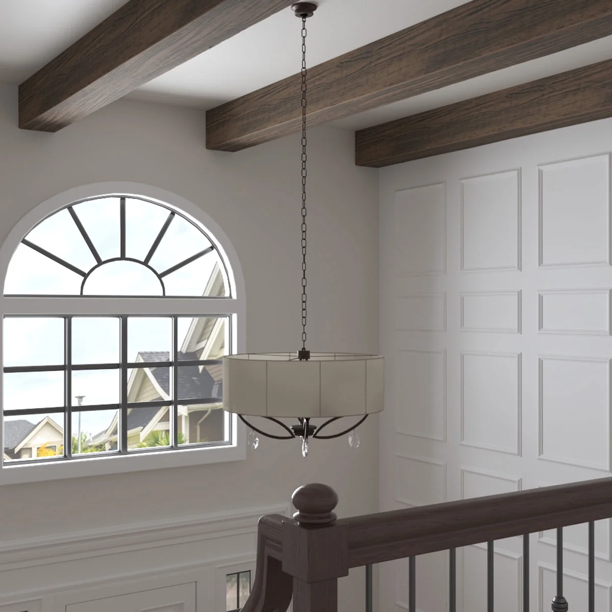 Ekena Millwork 3 1/2"W x 3 1/2"H x 120"L 3-Sided (U-Beam) Mena HeritageTimber Faux Wood Ceiling Beam, Kona Brown - Image 10
