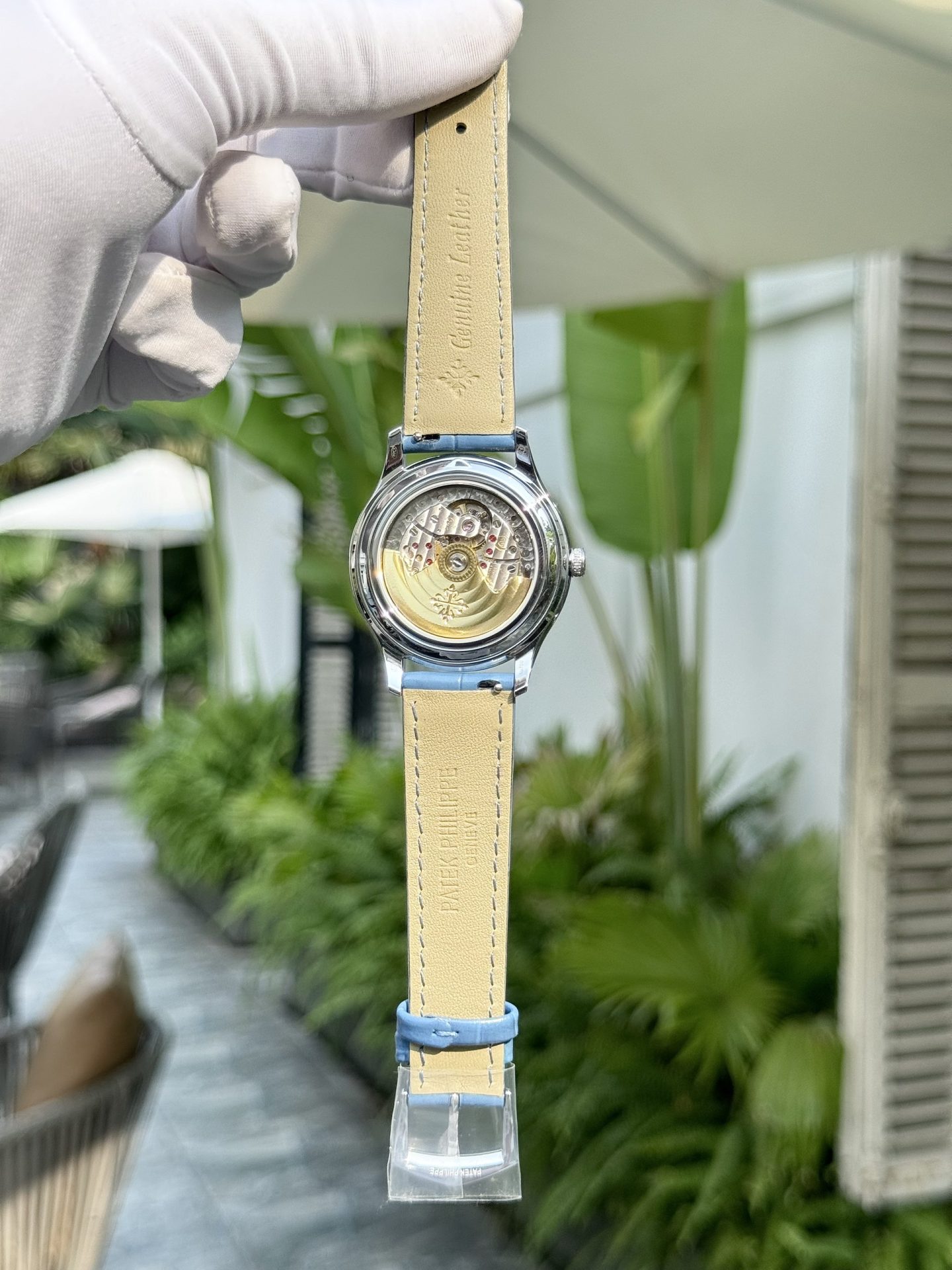 Patek Philippe Replica Watches Complications 4947G Blue Dial Leather Strap 38mm - Top club