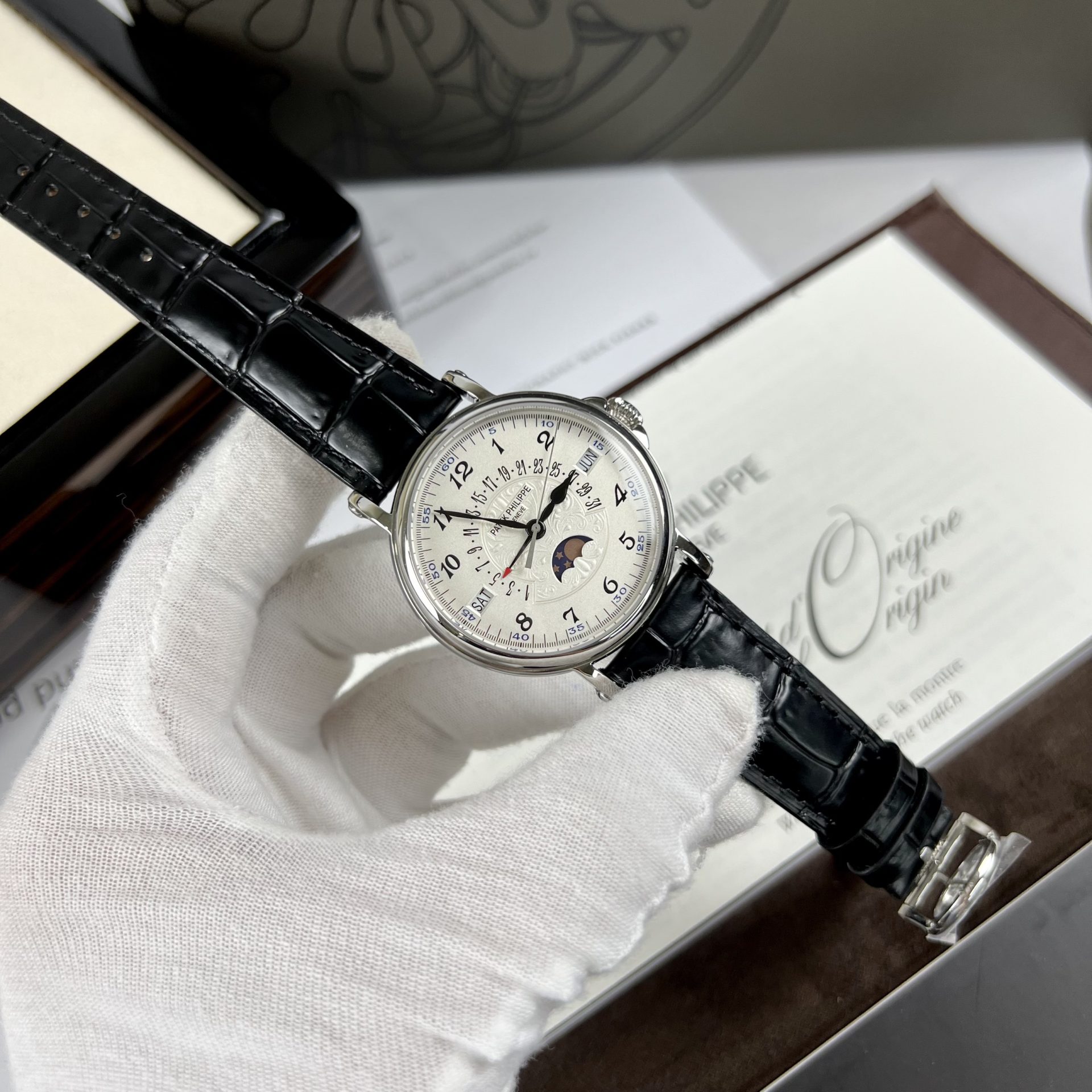 Patek Philippe Replica Watches Grand Complications 5159G White Dial 38mm - Top club