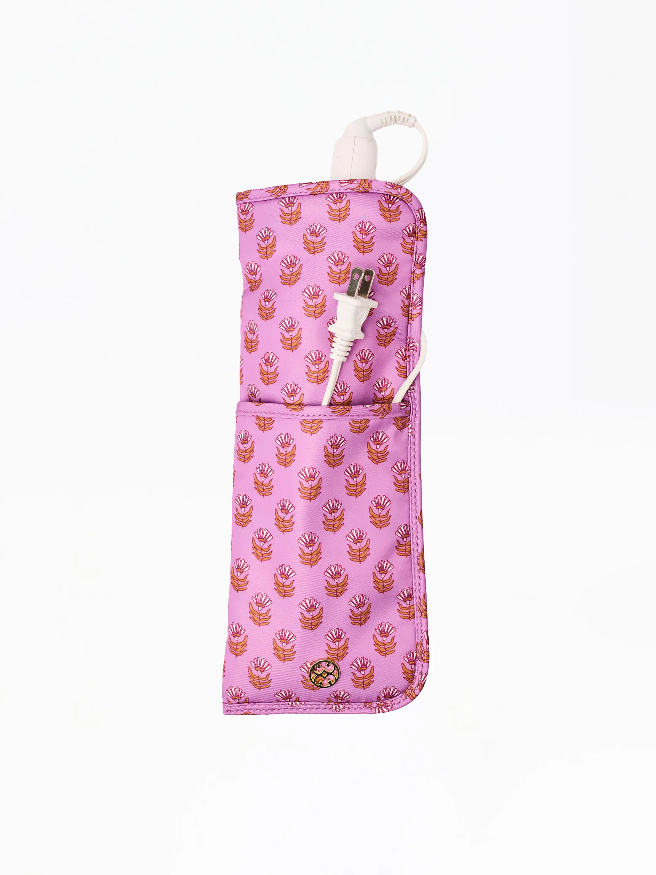 Hot Tools Case | Pink Floral Block