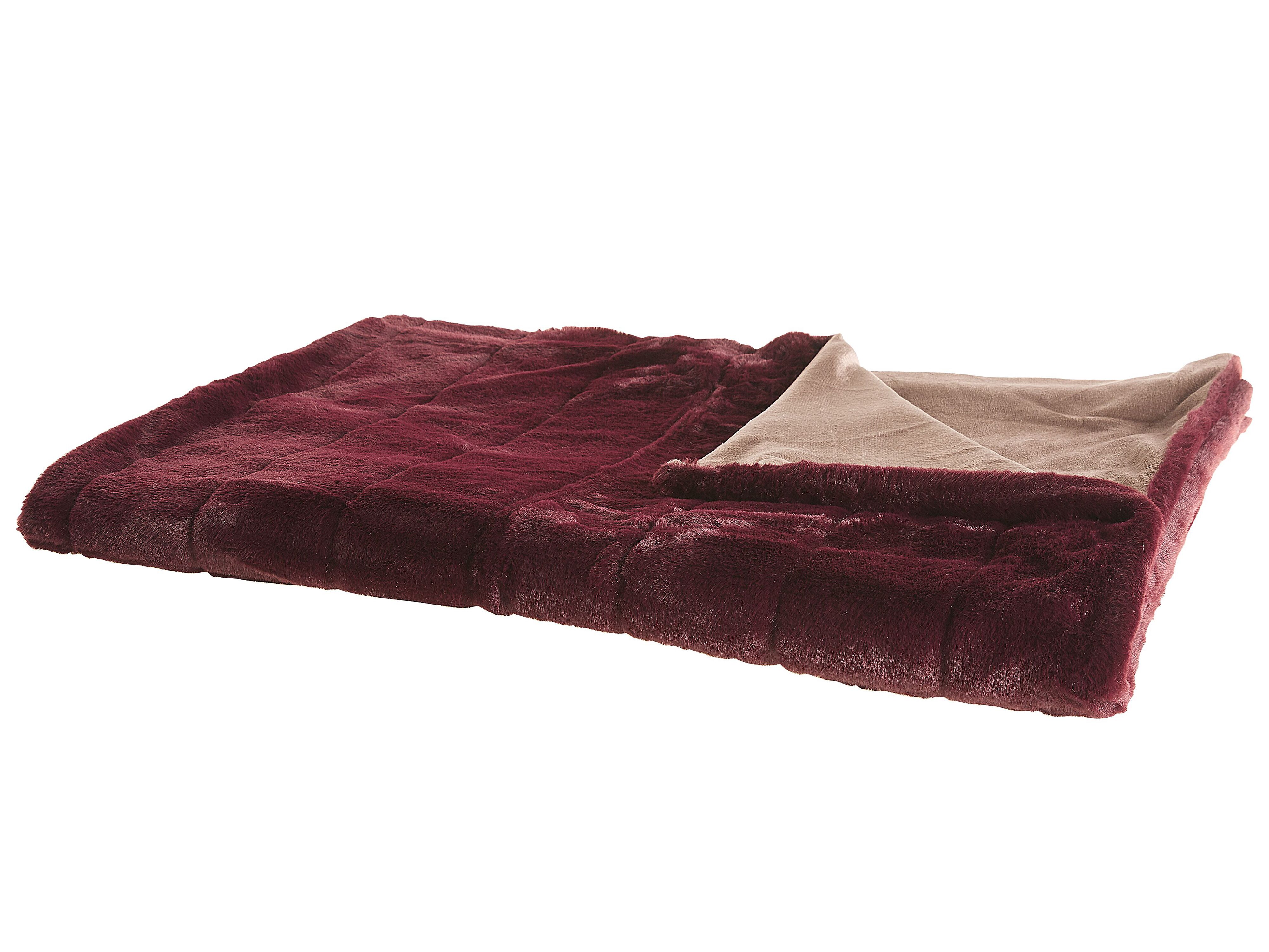 Blanket TANTAN 180 x 220 cm Burgundy