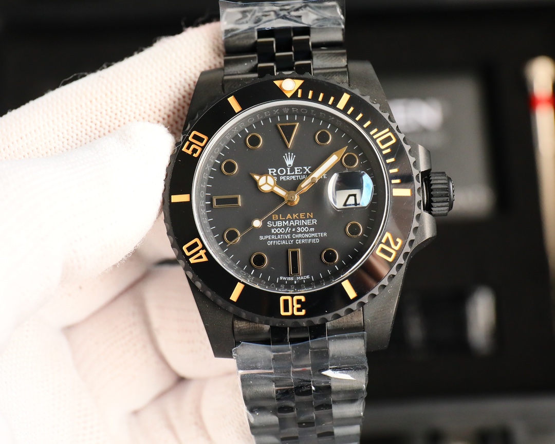 Rolex Dark Legend Submariner - DLC Blackened Finish - 40MM - Gold(1:1 replica) - Elite Watch Atelier