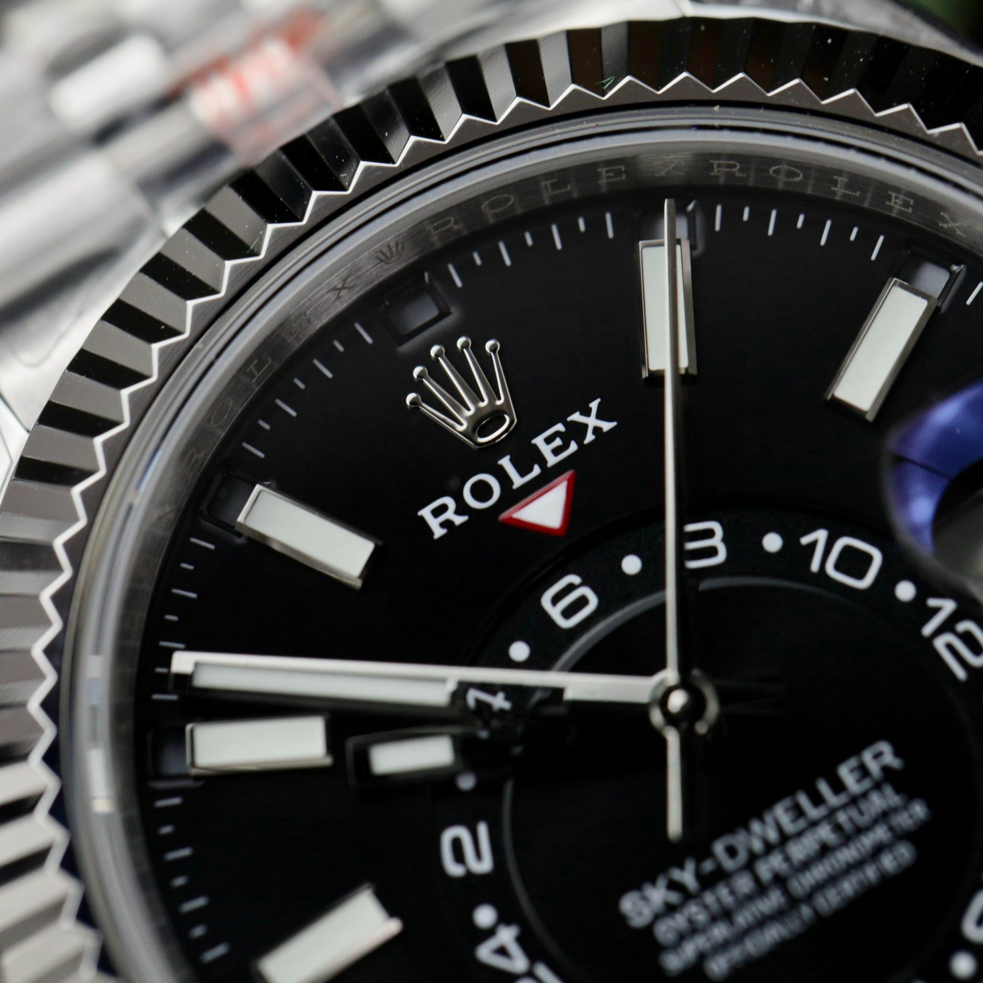 Rolex Sky-Dweller Rep 11 Watch Black Dial Jubilee Strap Highest Quality 42mm - Top club