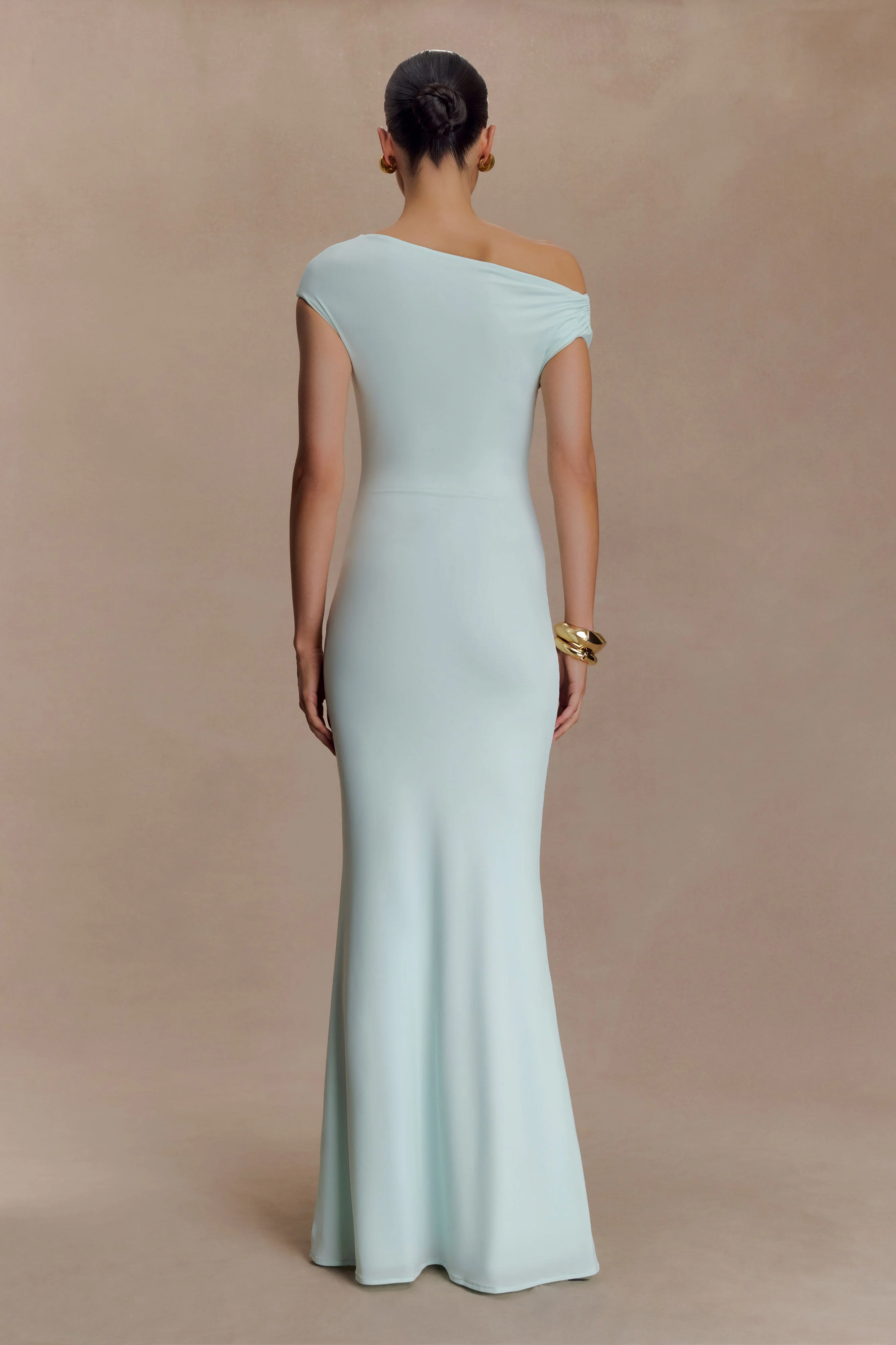 Kinsley Slinky Maxi Dress With Hardware - Lagoon