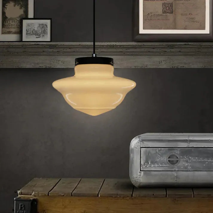TimelessGlow – Geometrische Hanglamp in Mat Glas
