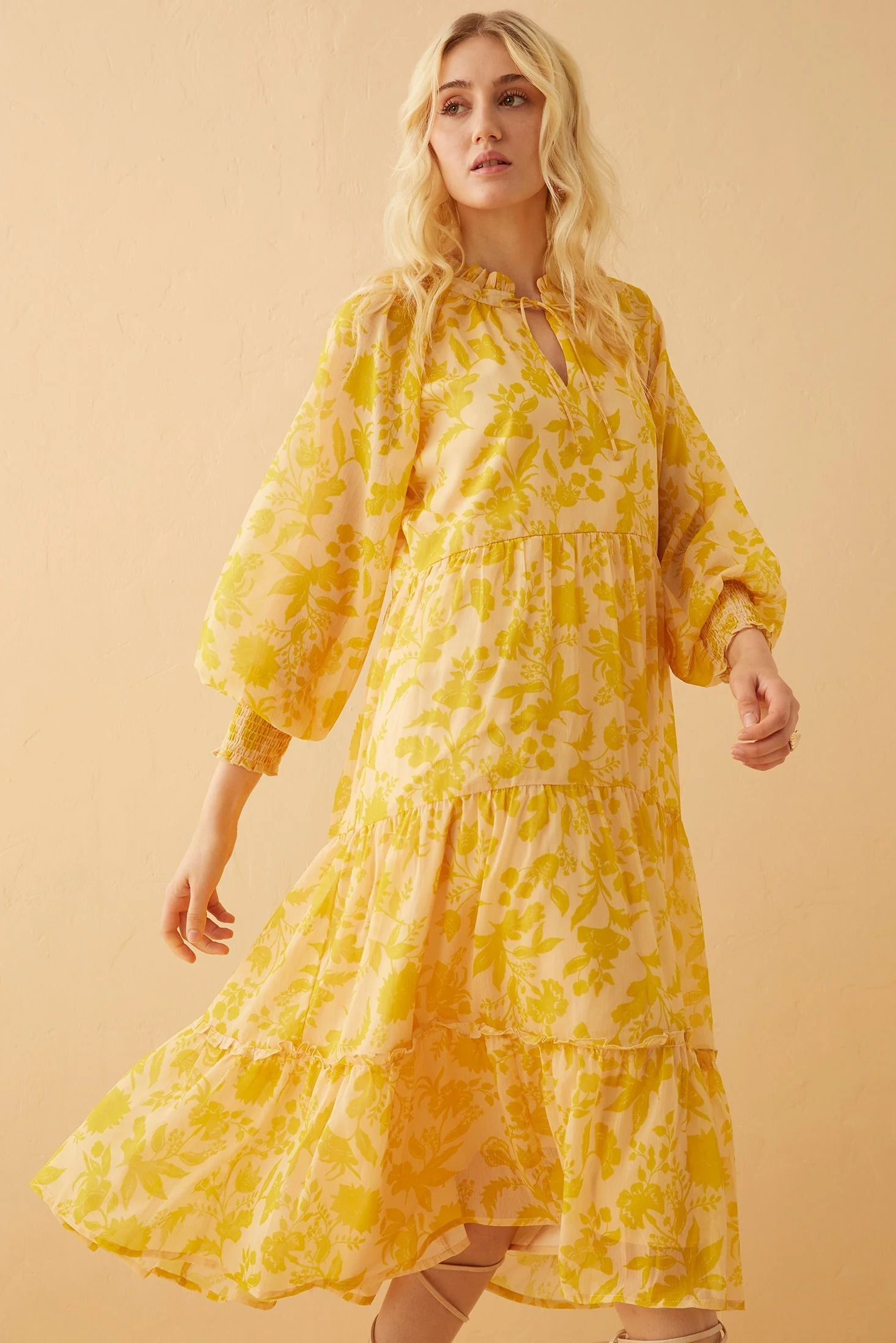 Eliana Gold Empire Dress Eliana Gold Empire Dress