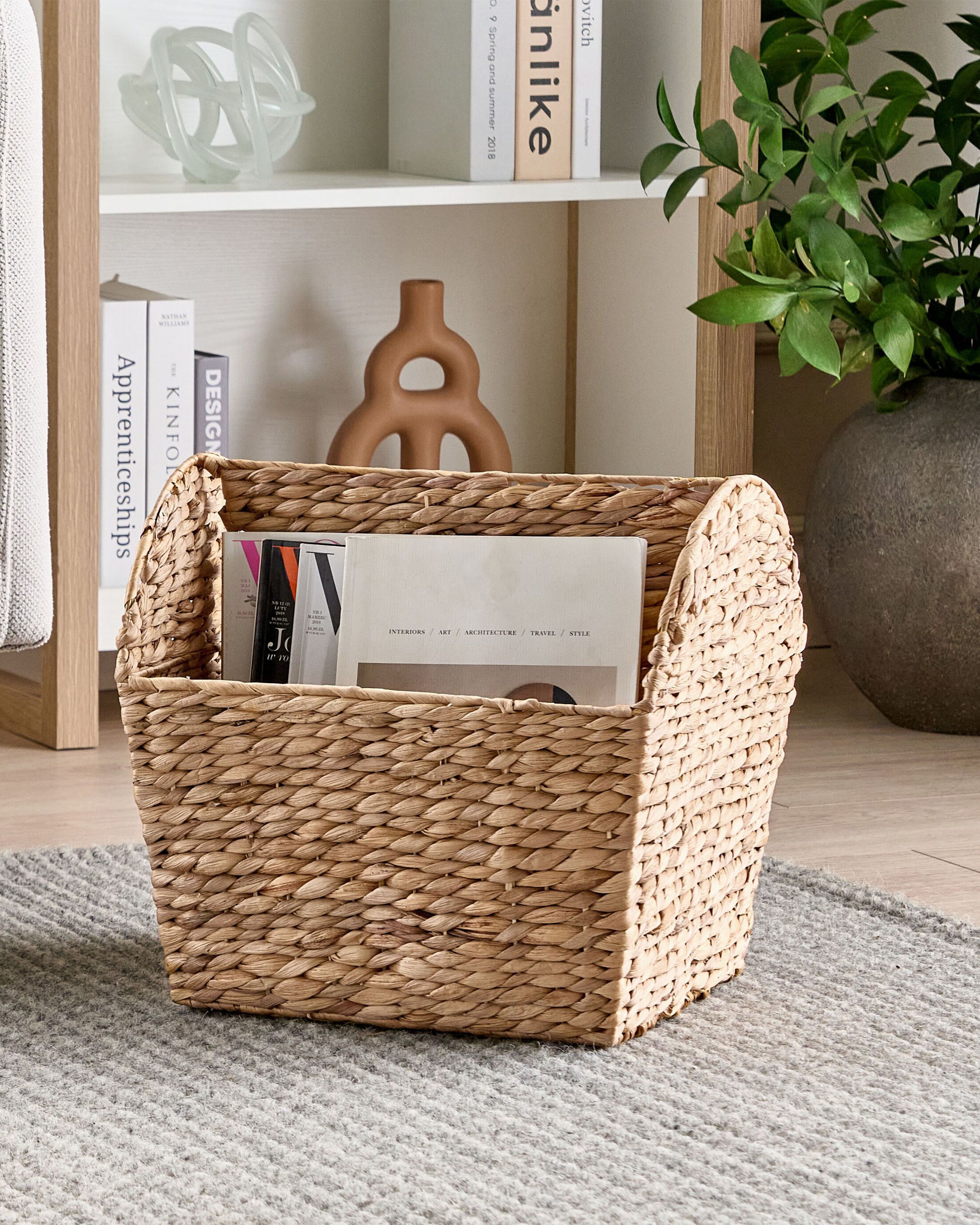Magazine Rack VINH Wicker Natural