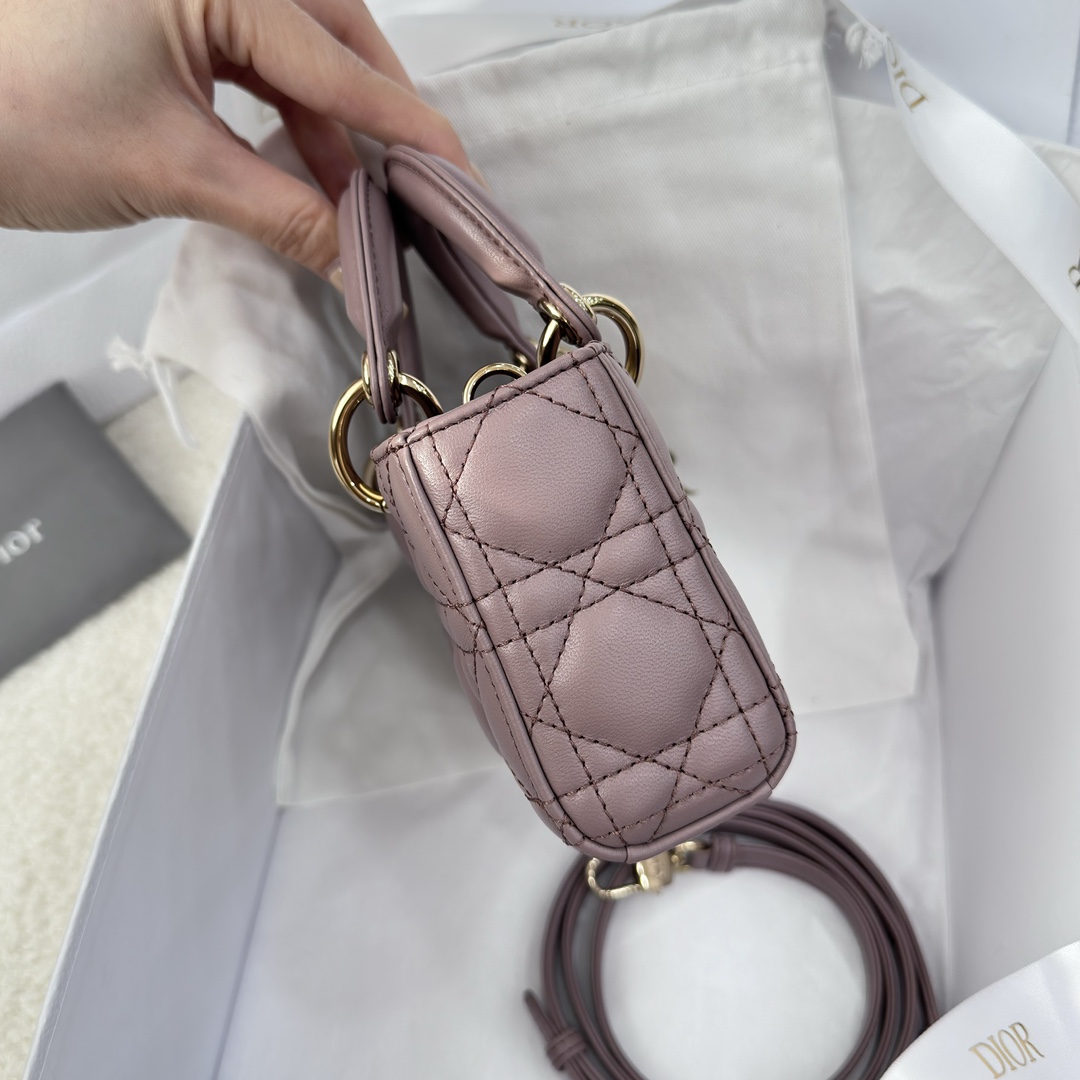 Dior Small Lady D-Joy Bag Purple For Women 6,3in/16cm1:1High-quality replica