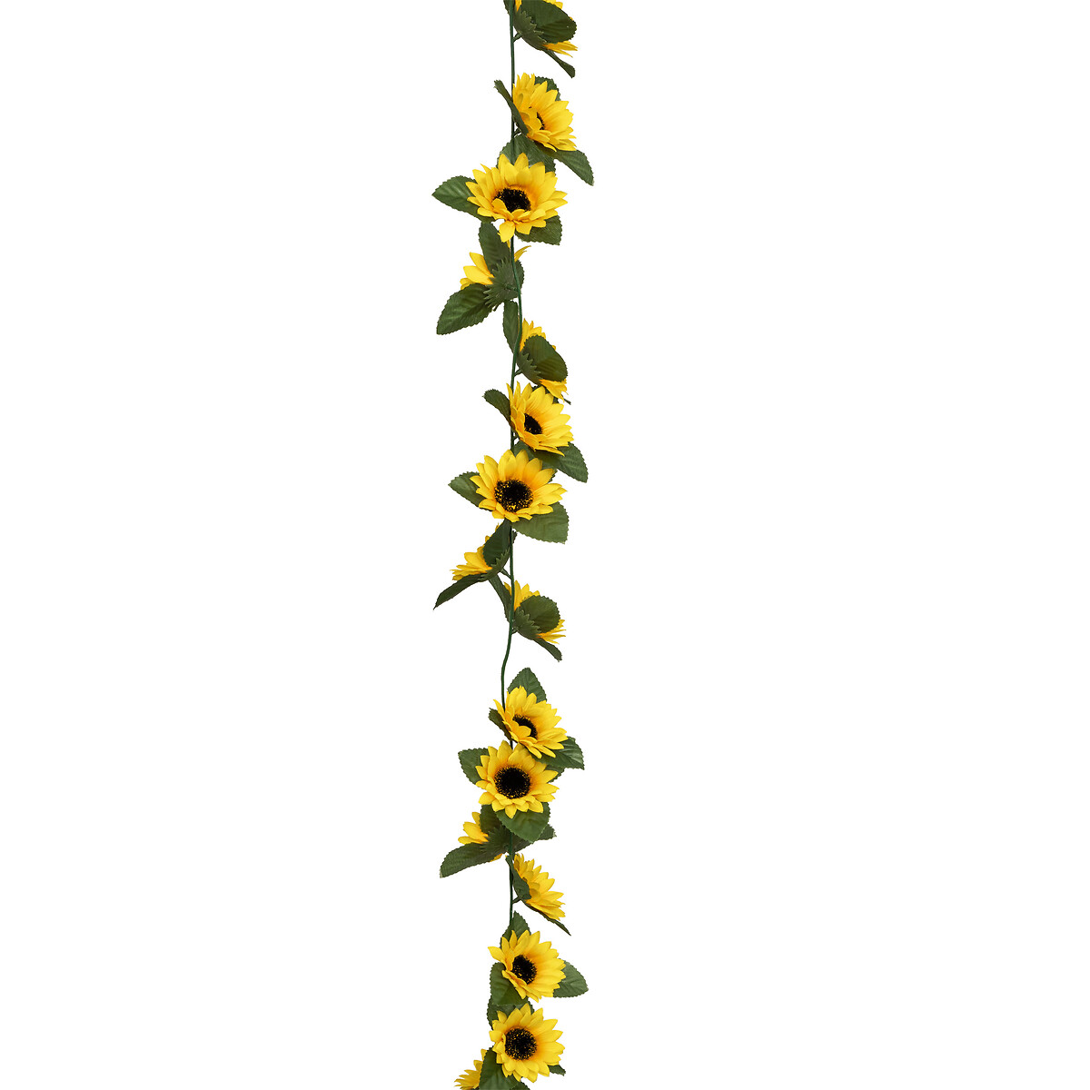 Artificial sunflower garland "Naki" Yellow, H.180 cm