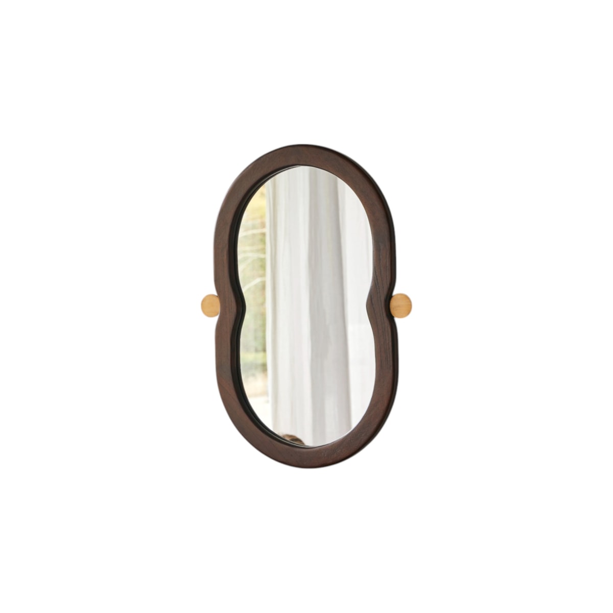 Tikamoon - Spiegel in mindihout 80x50 cm Agate