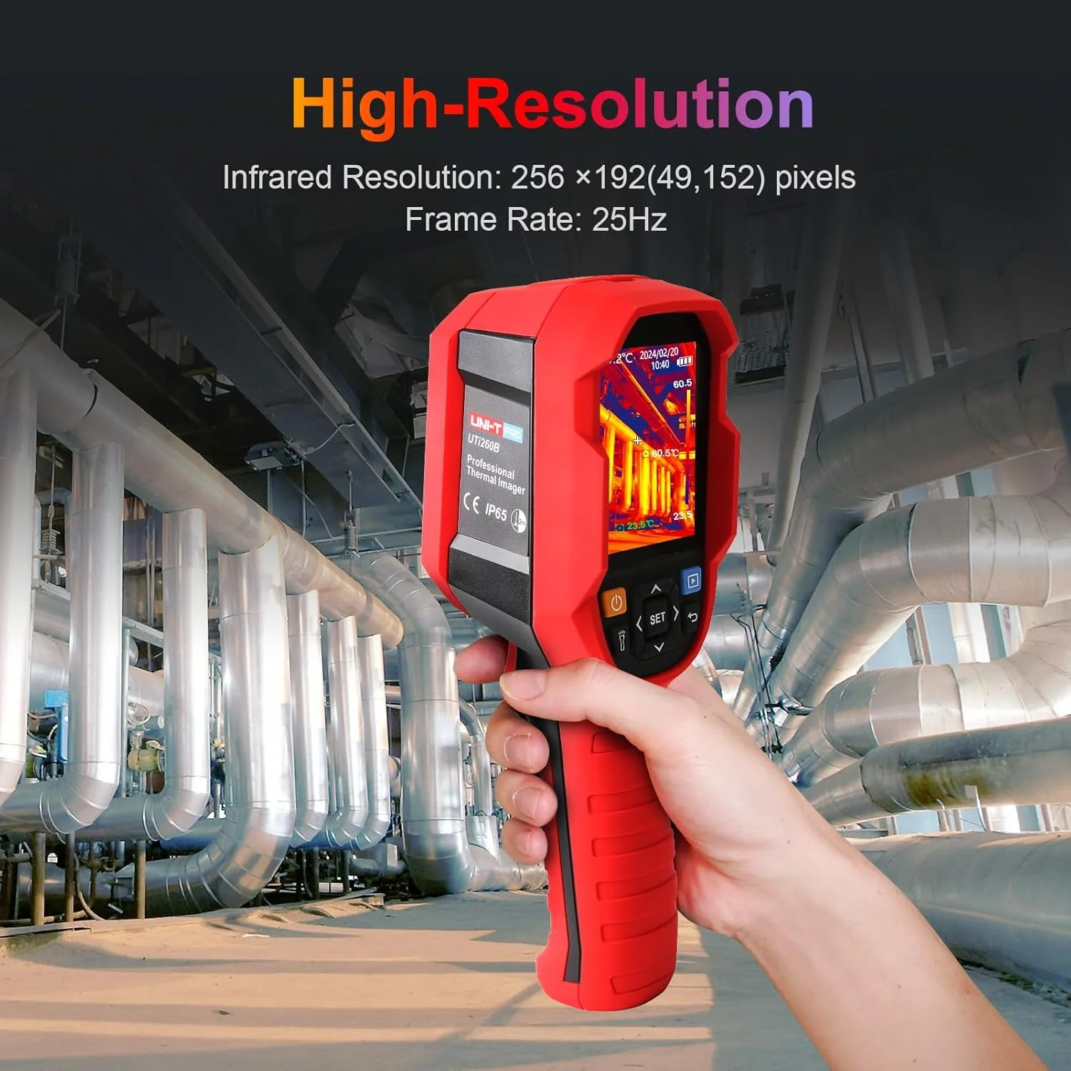 UNI-T UTI120S Thermal Imaging Camera 120x90 IR Resolution 10800 Pixels -20~400�� 2 Meter Drop Durability IP54 Rechargeable 16GB MicroSD - Image 15