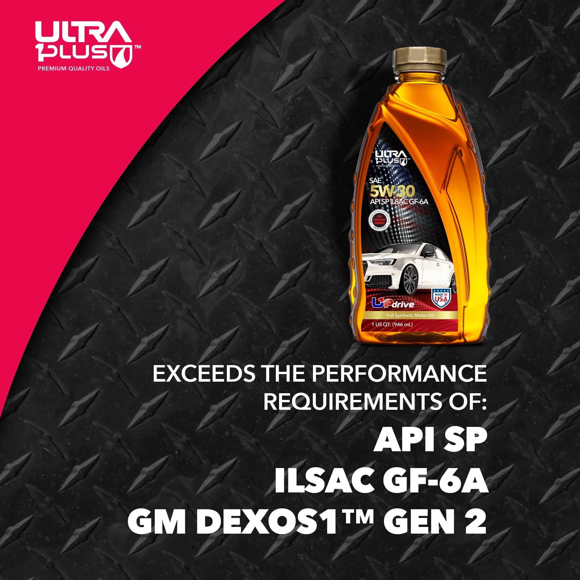 Ultra1Plus 5W-30 Full Synthetic Motor Oil, API SP, 5 Gallon Pail - Image 4